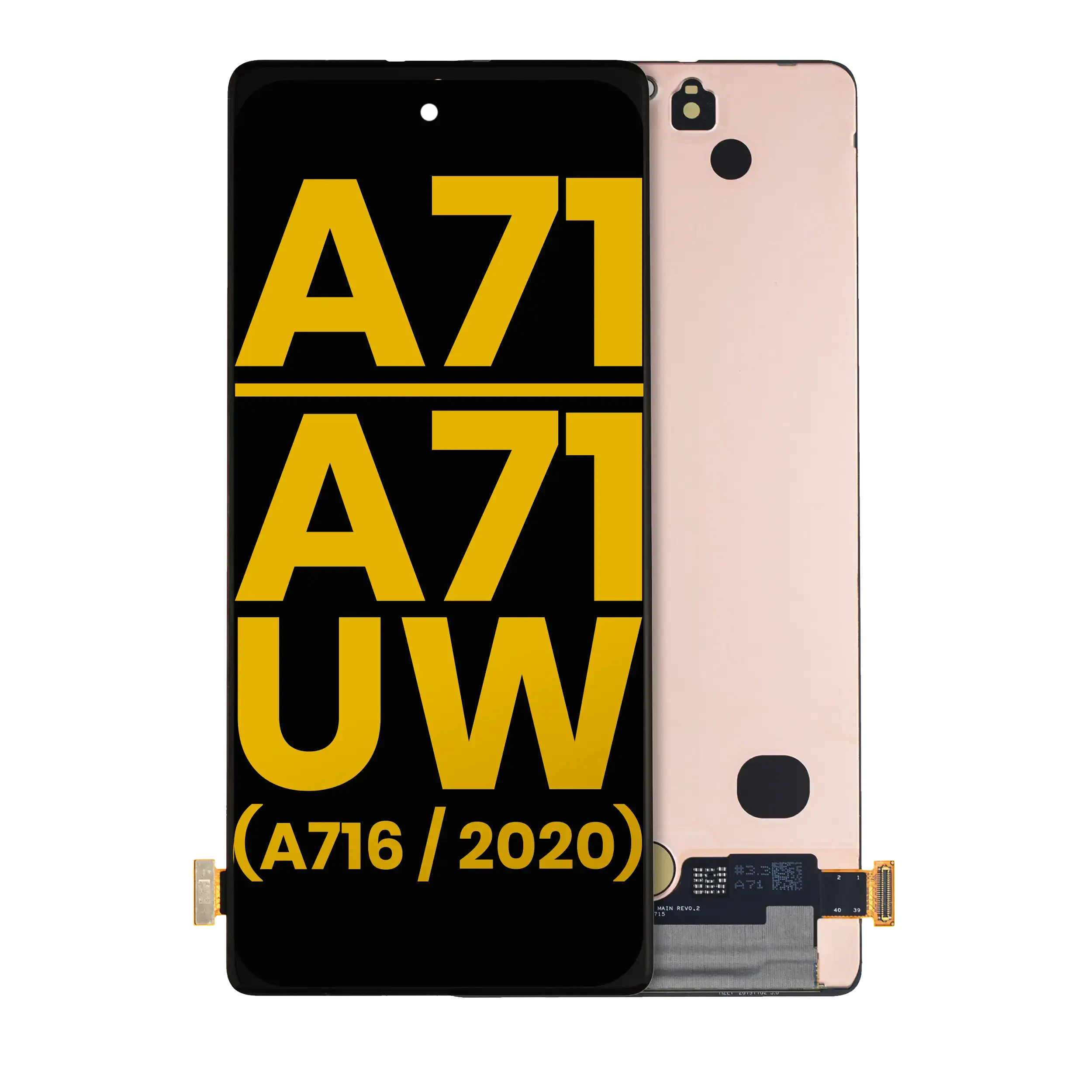 Display OLED completo senza Frame per Samsung Galaxy A71 5G / A71 5G UW (A716 / 2020) (Refurbished) (tutti i colori)