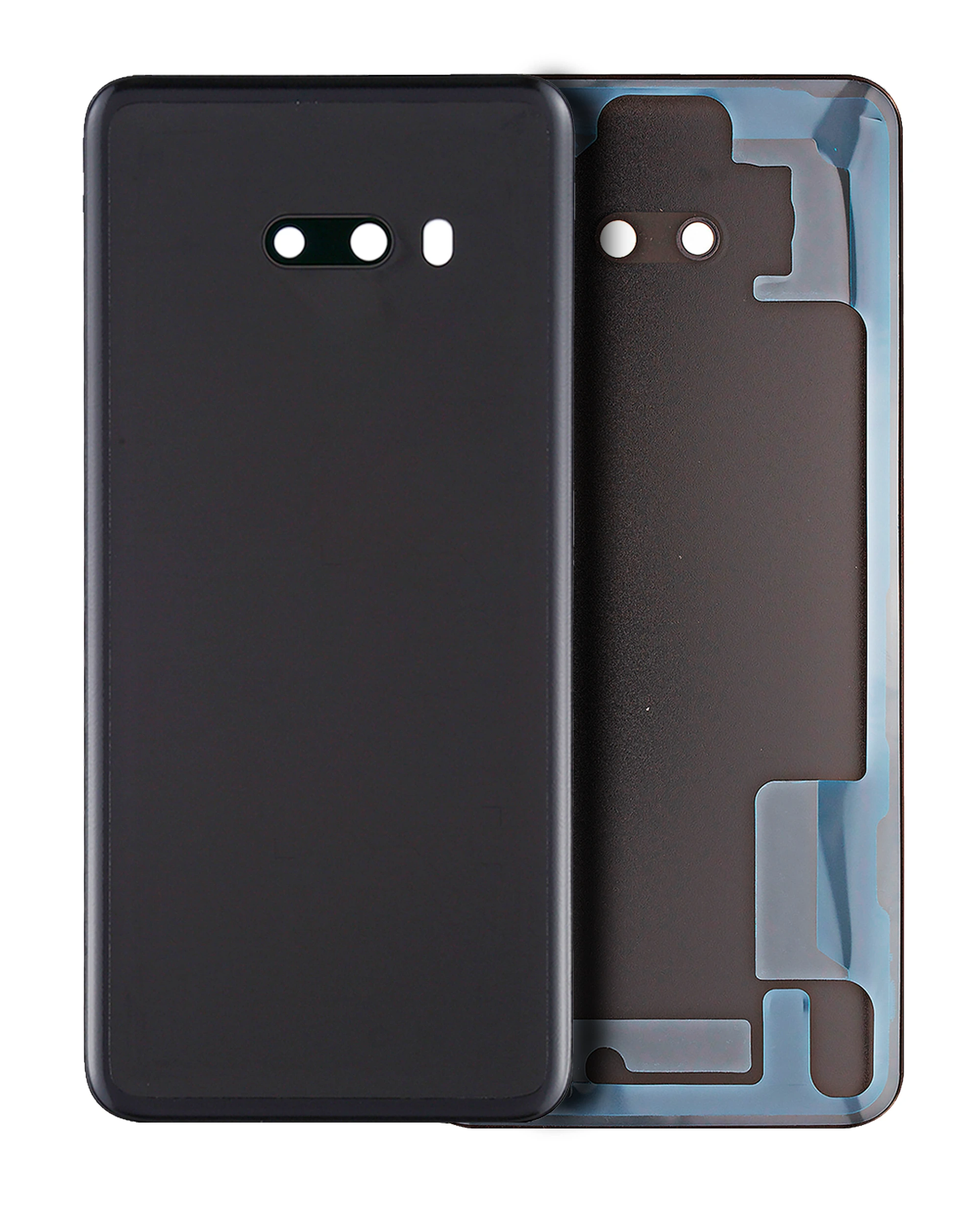 vetro cover posteriore con Vetro fotocamera per LG G8X ThinQ (Aurora Nero)