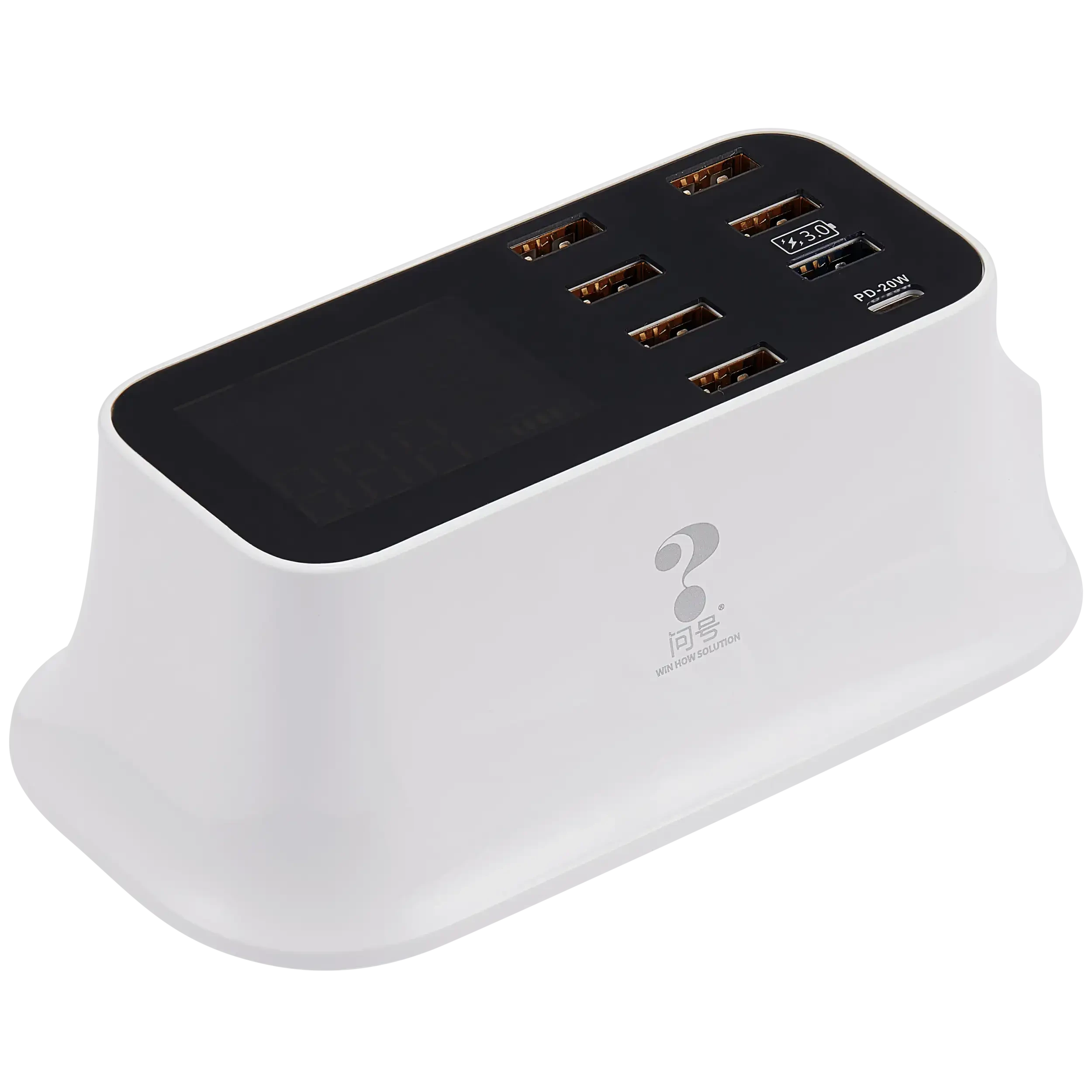 USB Rapid Charging Hub con Quick Charge 3.0 (110V - 220V) (8 Ports) (A19Q)