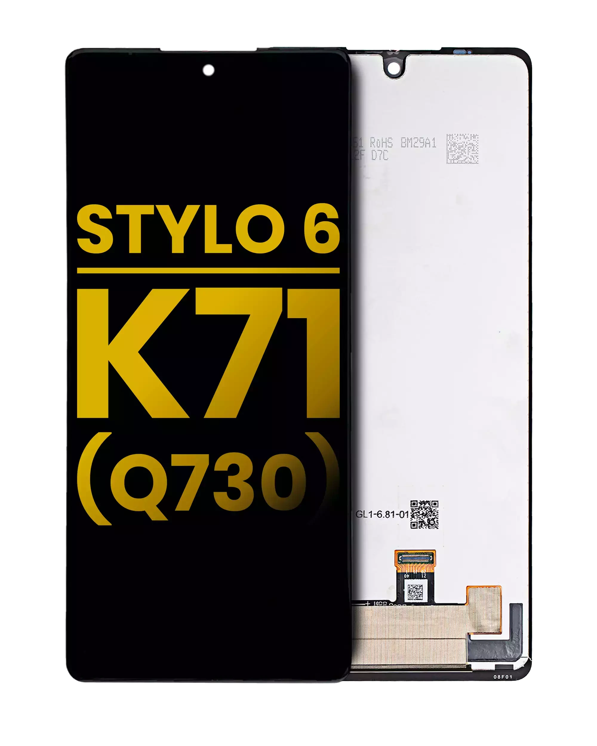 Display LCD completo senza Frame per LG Stylo 6 / K71 (Refurbished) (tutti i colori)