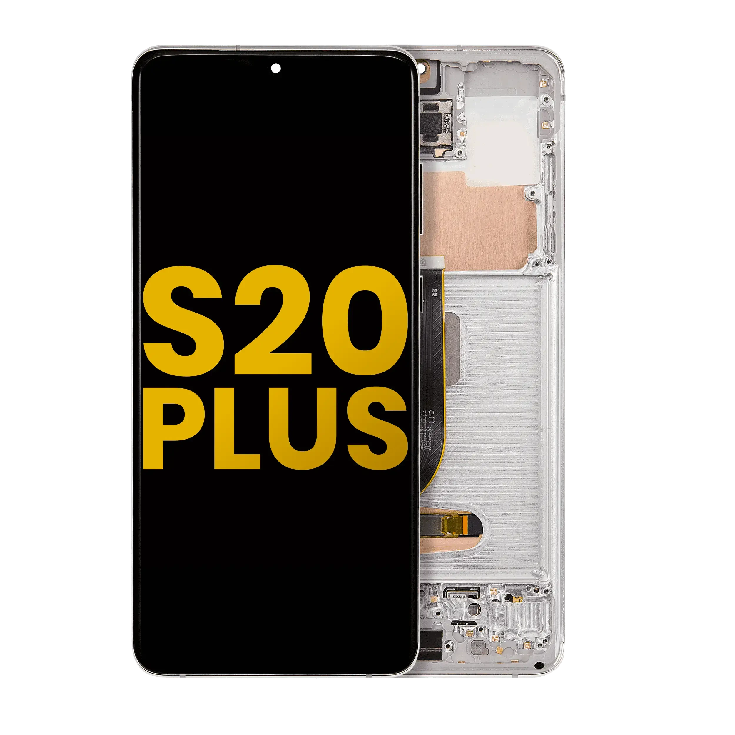 Display OLED completo con Frame per Samsung Galaxy S20 Plus 5G (Refurbished) (Bianco nuvola)