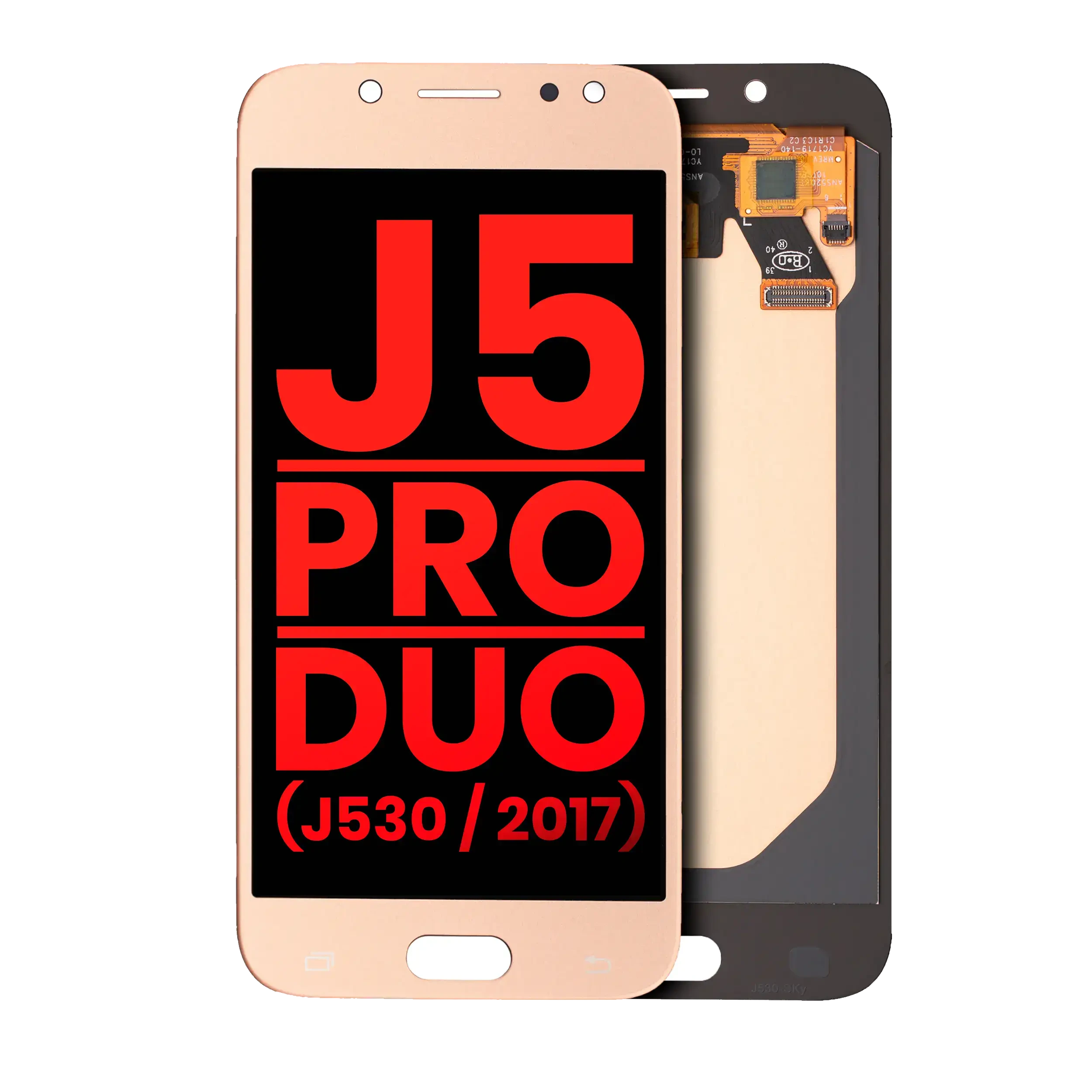 Display OLED completo senza Frame per Samsung Galaxy J5 / Pro / Duo (J530 / 2017) (Oro)