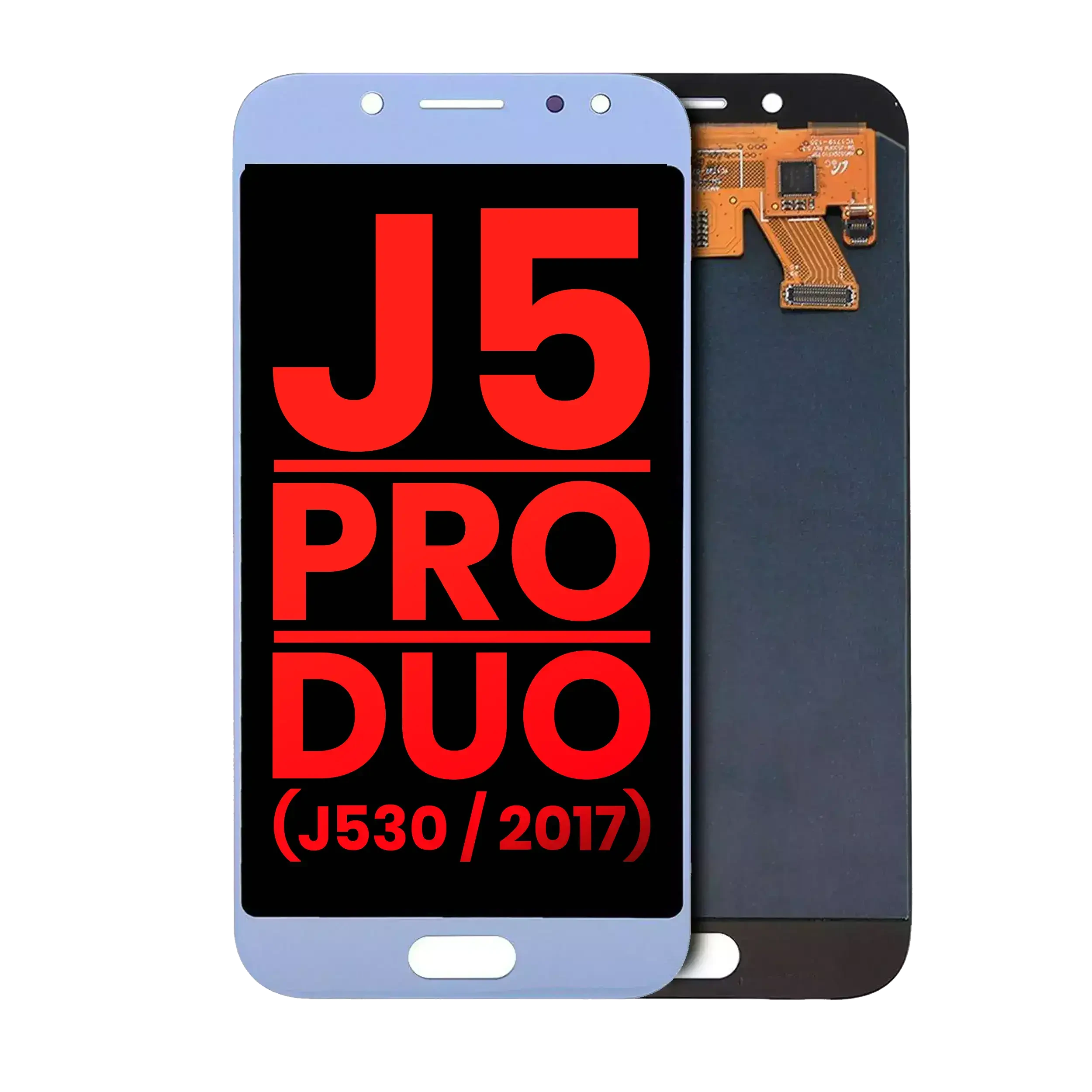 Display OLED completo senza Frame per Samsung Galaxy J5 / Pro / Duo (J530 / 2017) (Blu / Argento)