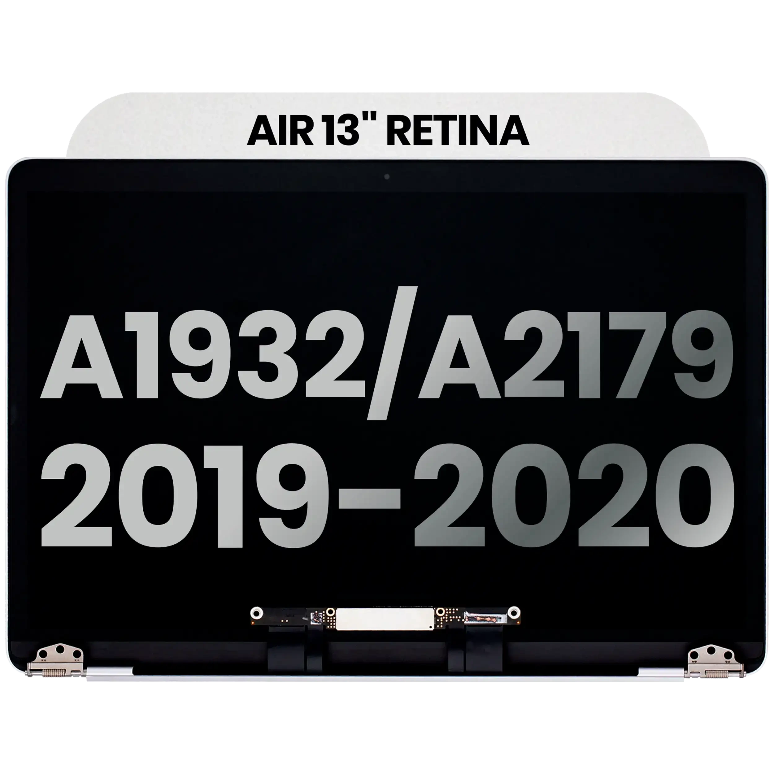 Display LCD completo per MacBook Air 13" A1932 (2019) / A2179 (2020) (Used Service Pack Pull: Grade B) (Argento)