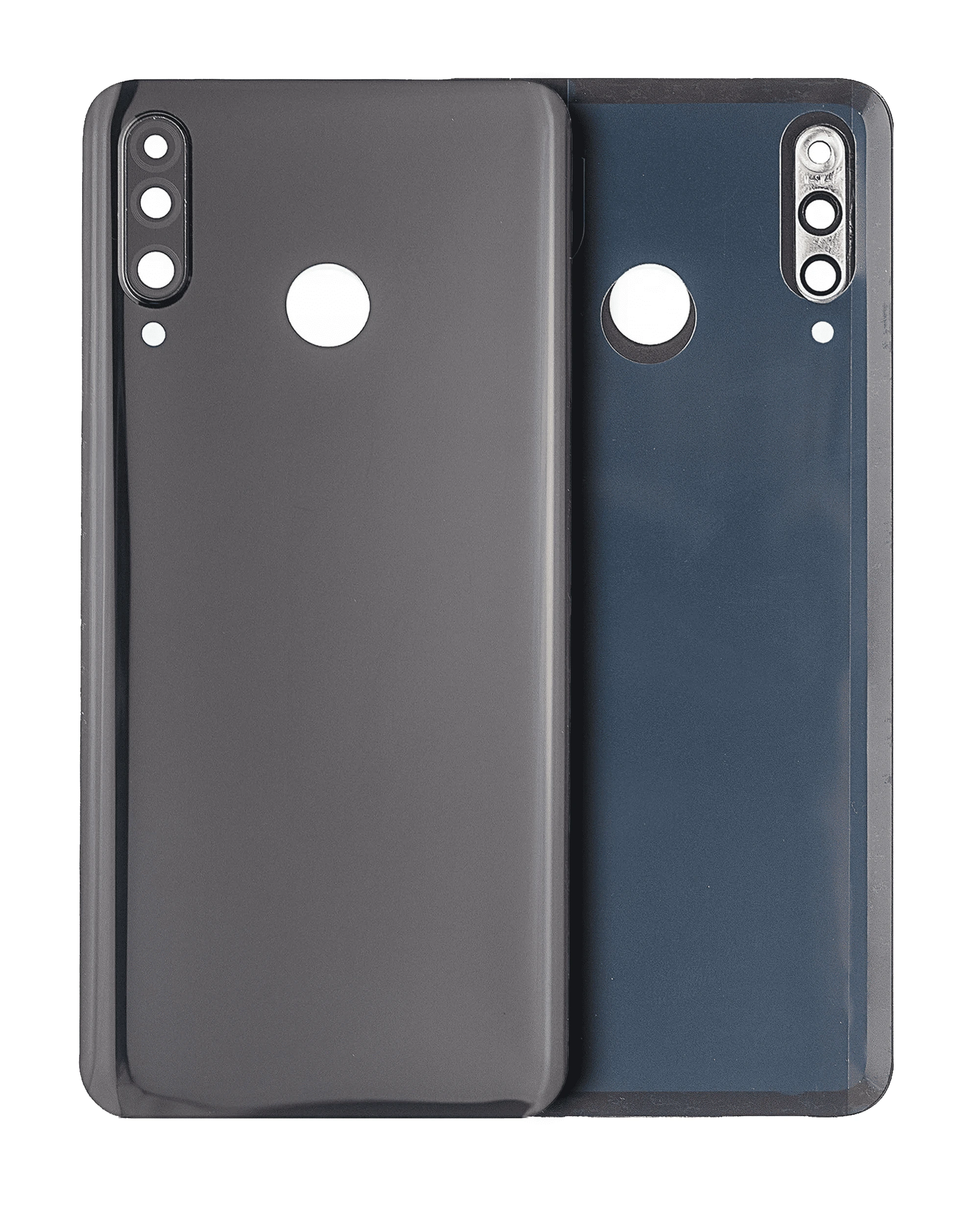 vetro cover posteriore con Vetro fotocamera per Huawei P30 Lite / Nova 4E (6GB RAM / senza Logo) (Mezzanotte Nero)