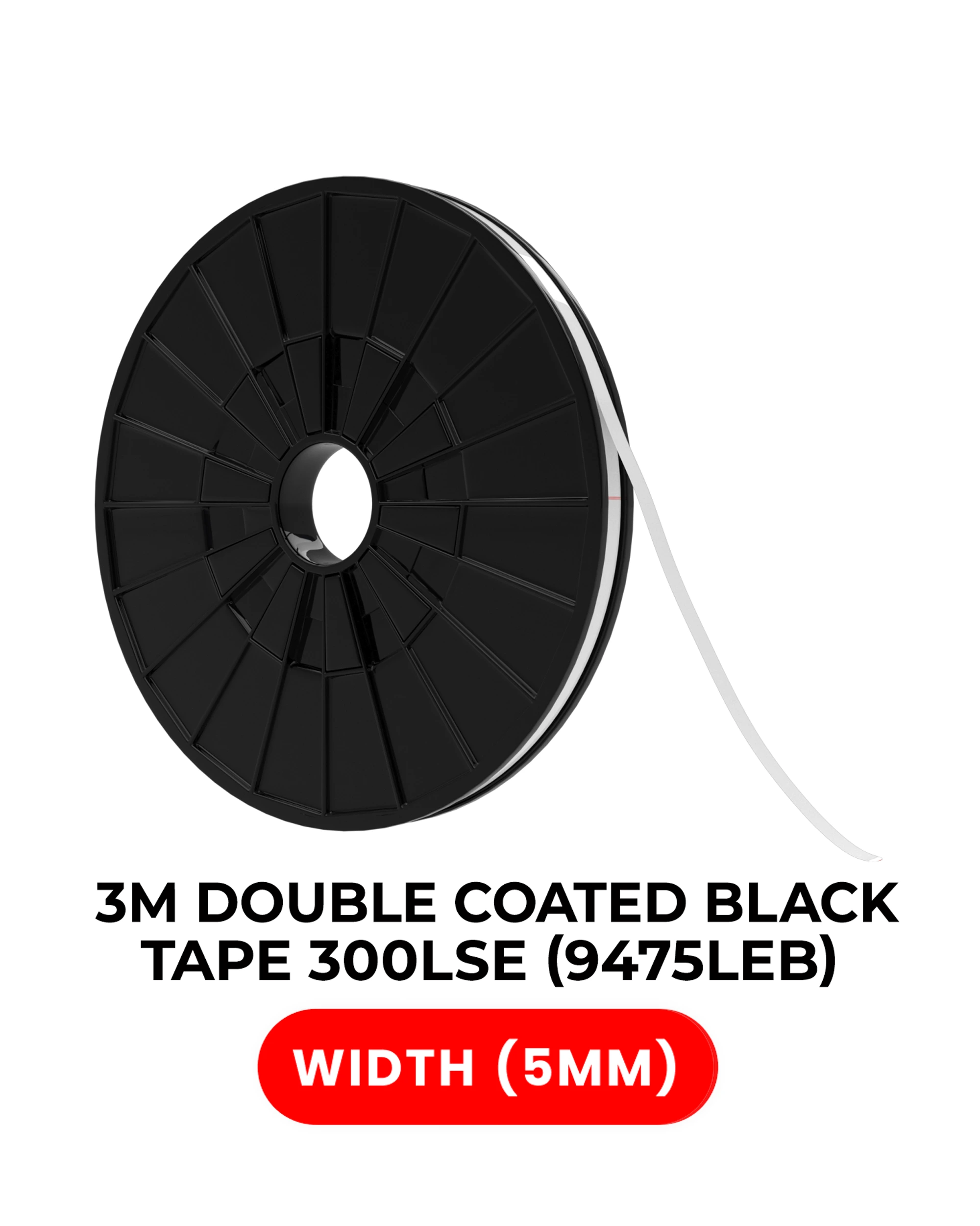 Double-Sided High Strength Polyester Adesivo 300LSE (5MM x 25M) (3M Model # 9475LEB)