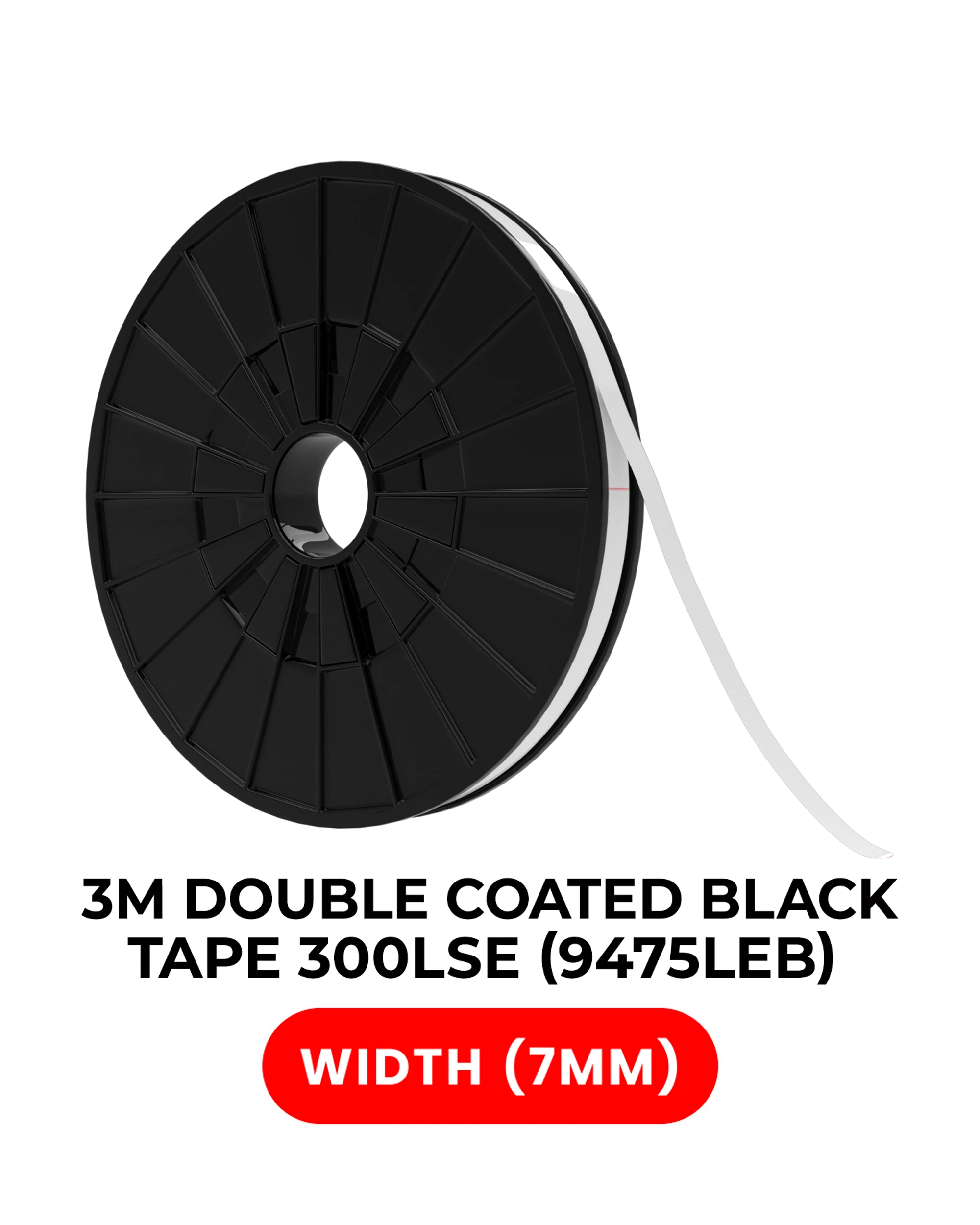 Double-Sided High Strength Polyester Adesivo 300LSE (7MM x 25M) (3M Model # 9475LEB)