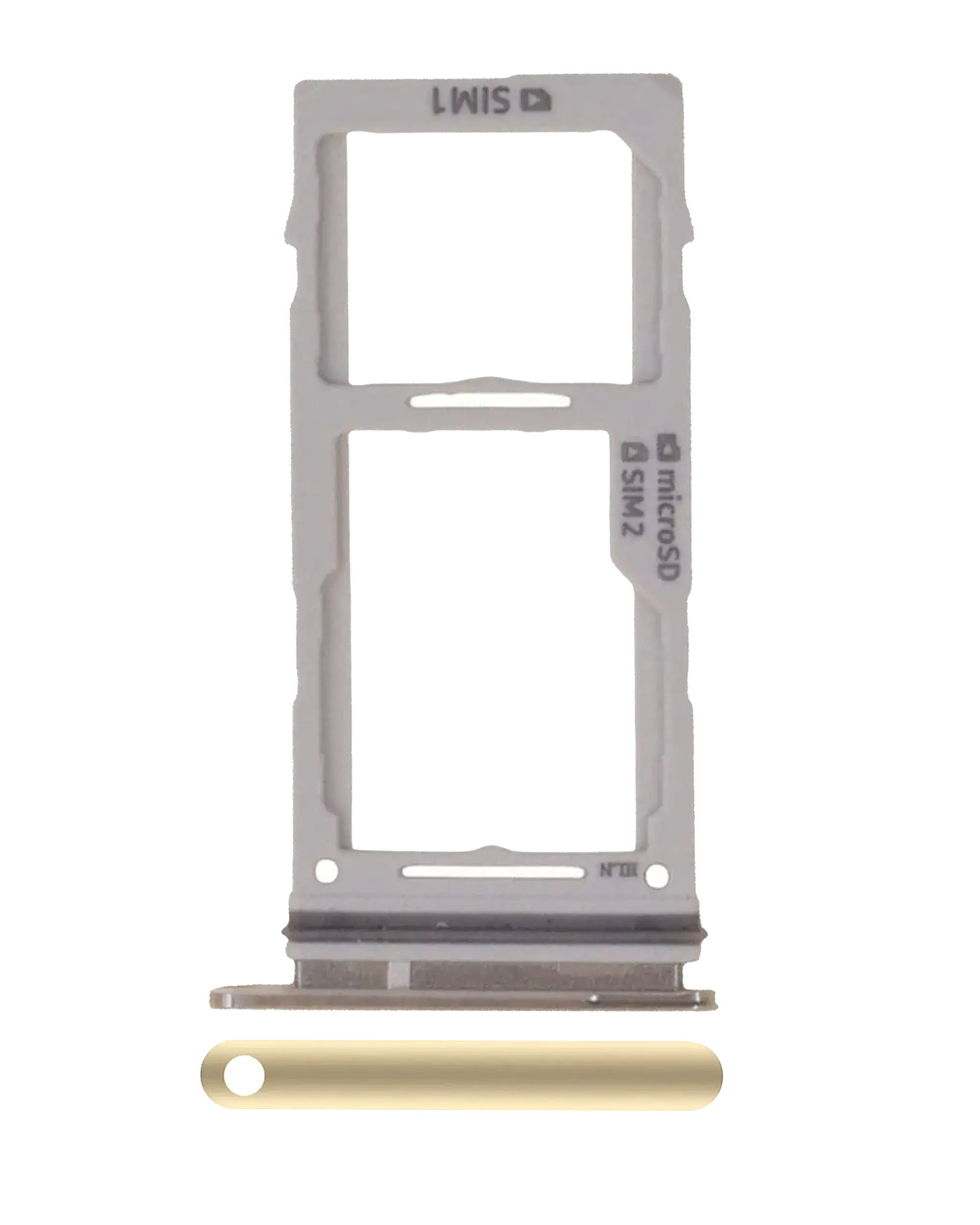 Carrellino doppia SIM per Samsung Galaxy S10 / S10 Plus / S10E (Canary Giallo)