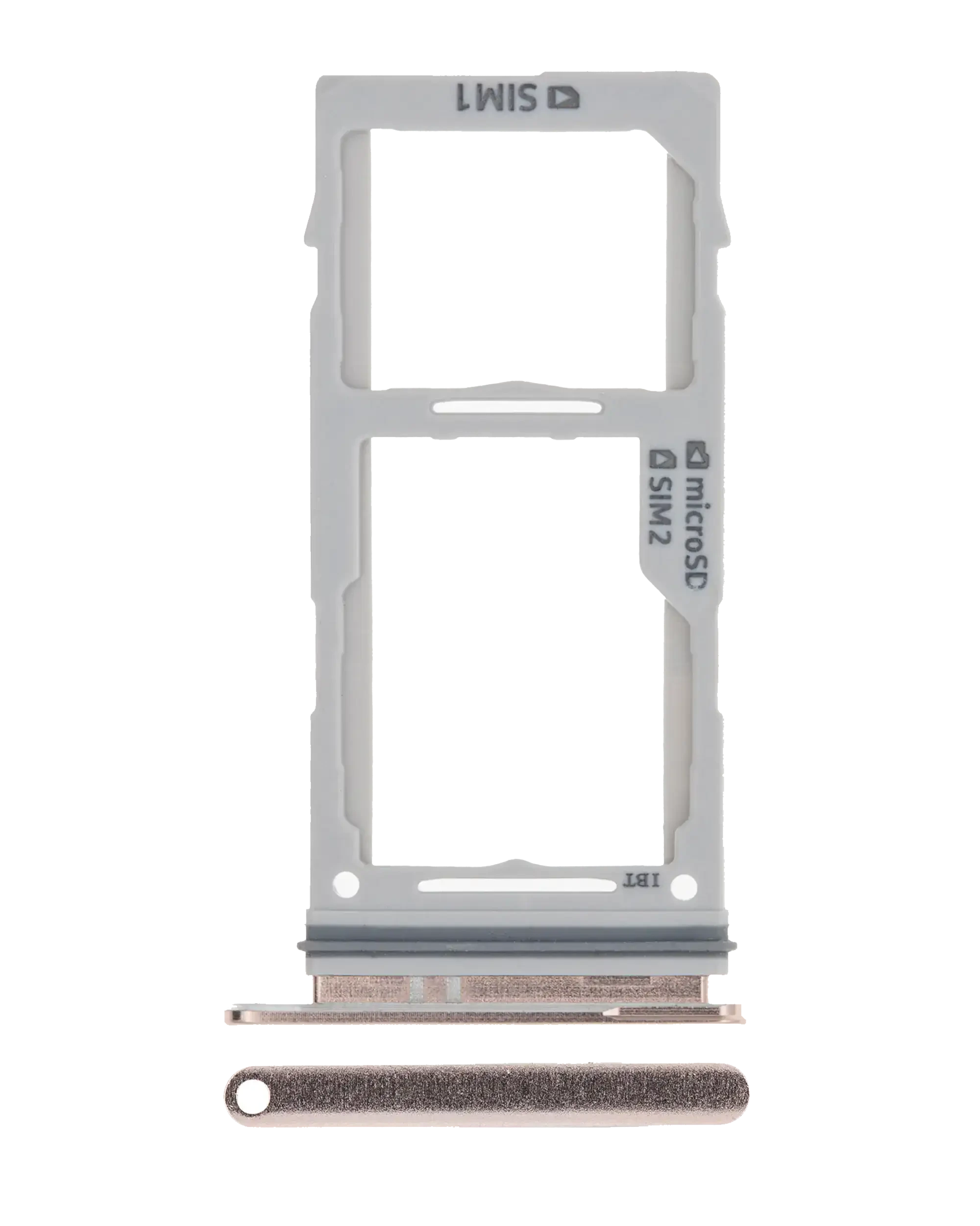 Carrellino doppia SIM per Samsung Galaxy S10 / S10 Plus / S10E (Prism Bianco)