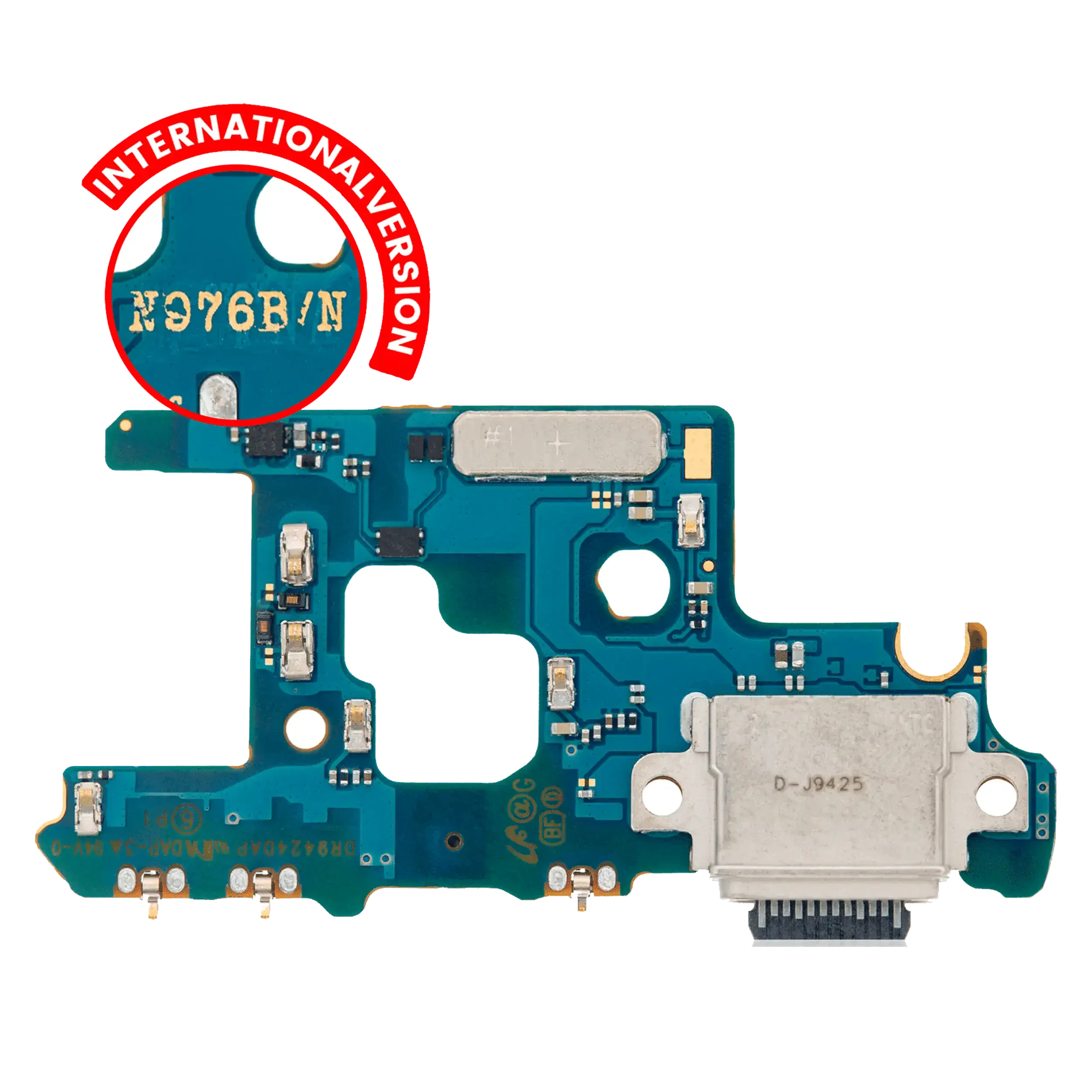 Connettore di ricarica con scheda per Samsung Galaxy Note 10 Plus 5G (N976B/N) (International Version) (Premium)
