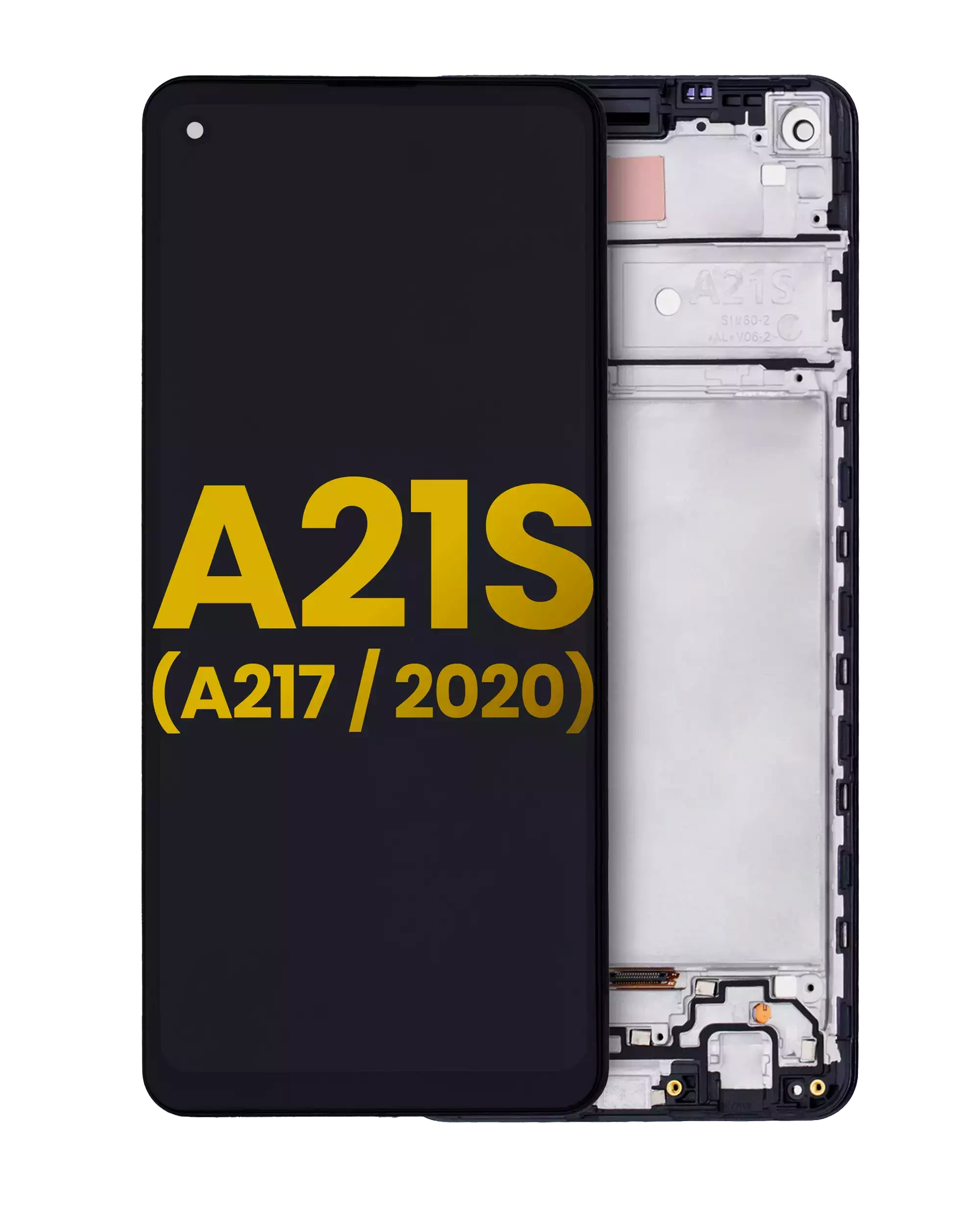 Display LCD completo con Frame per Samsung Galaxy A21s (A217 / 2020) (Refurbished) (tutti i colori)