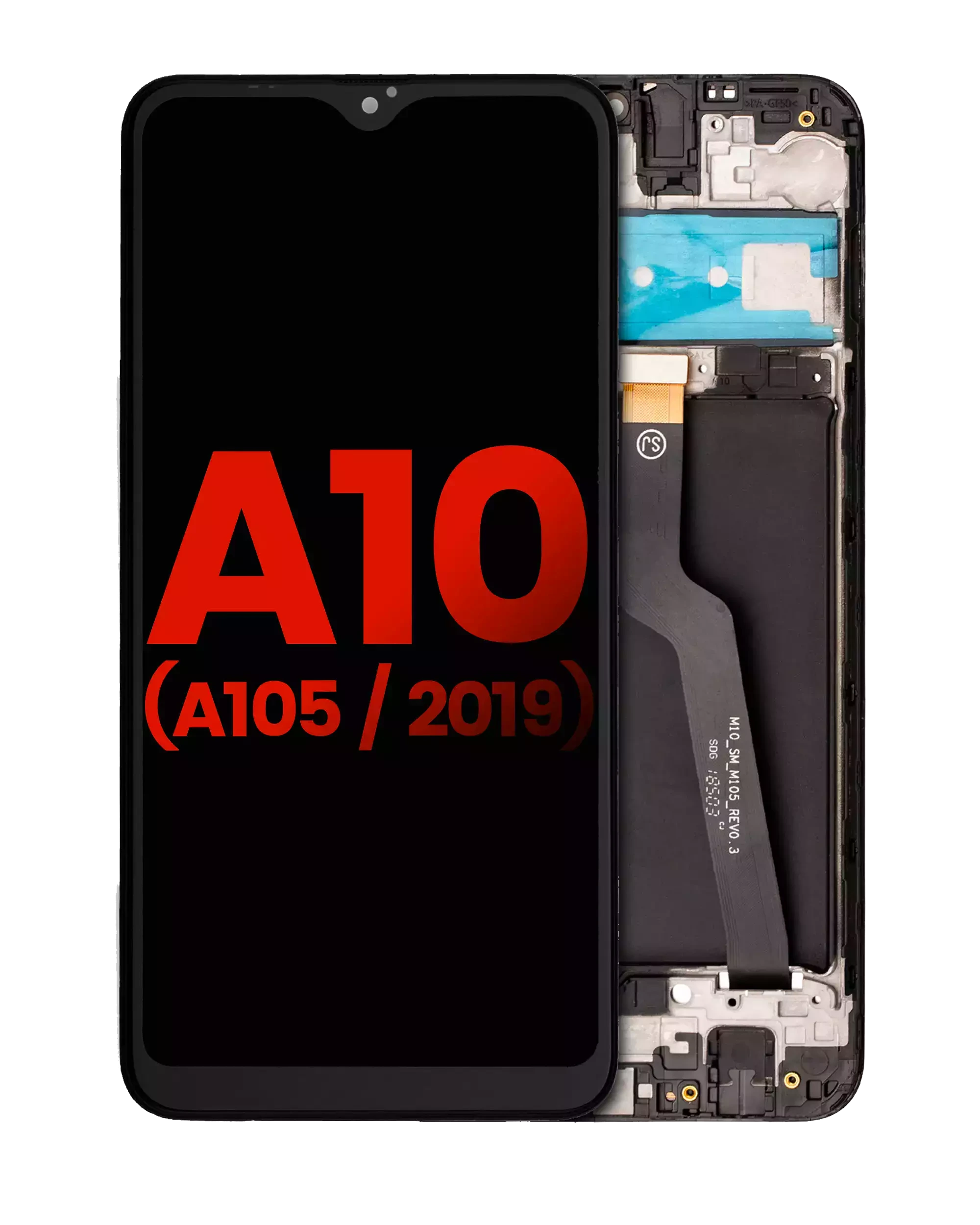 Display LCD completo con Frame per Samsung Galaxy A10 (A105 / 2019) (Single Card Version) (tutti i colori)