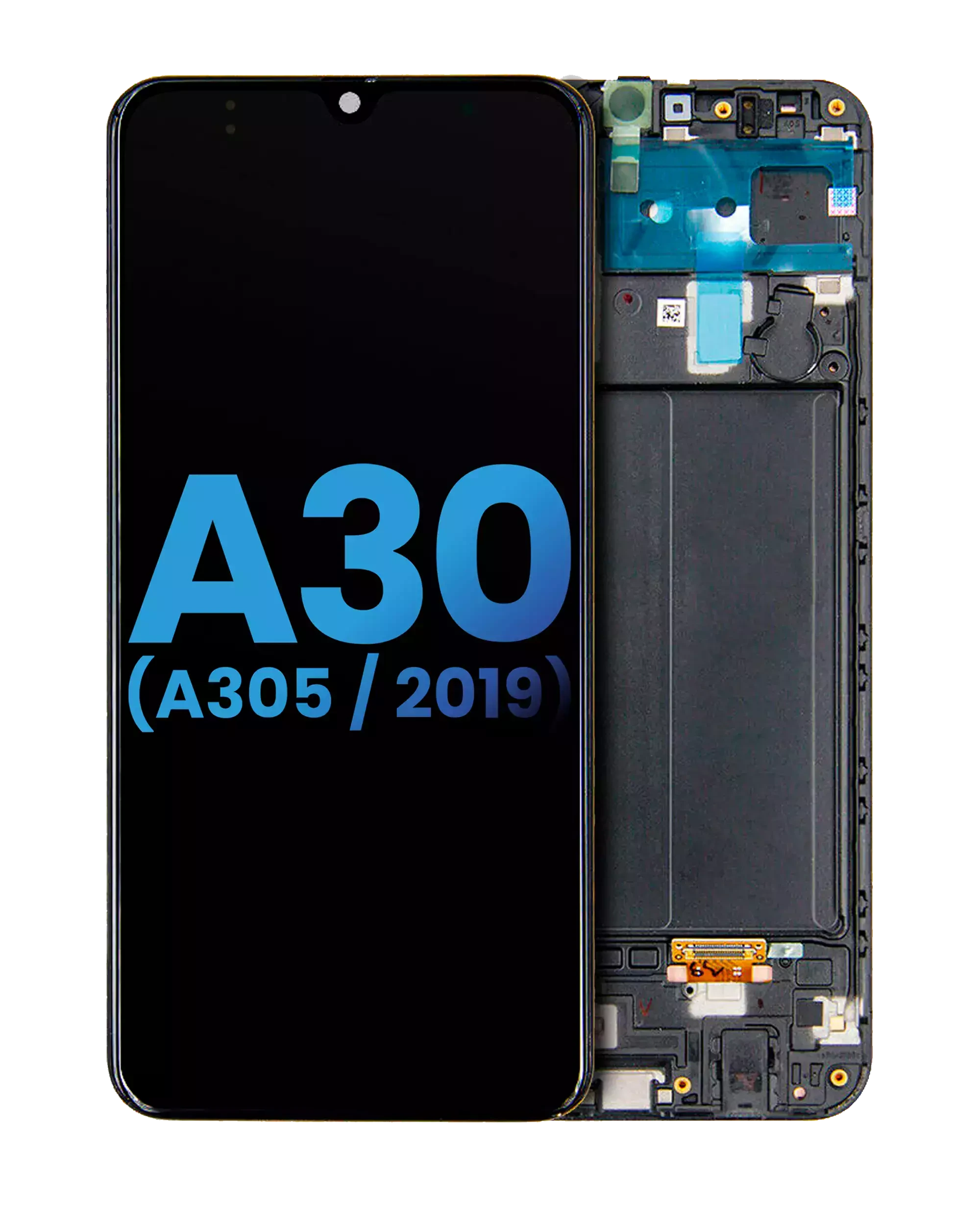 Display LCD completo con Frame per Samsung Galaxy A30 (A305 / 2019) (tutti i colori)