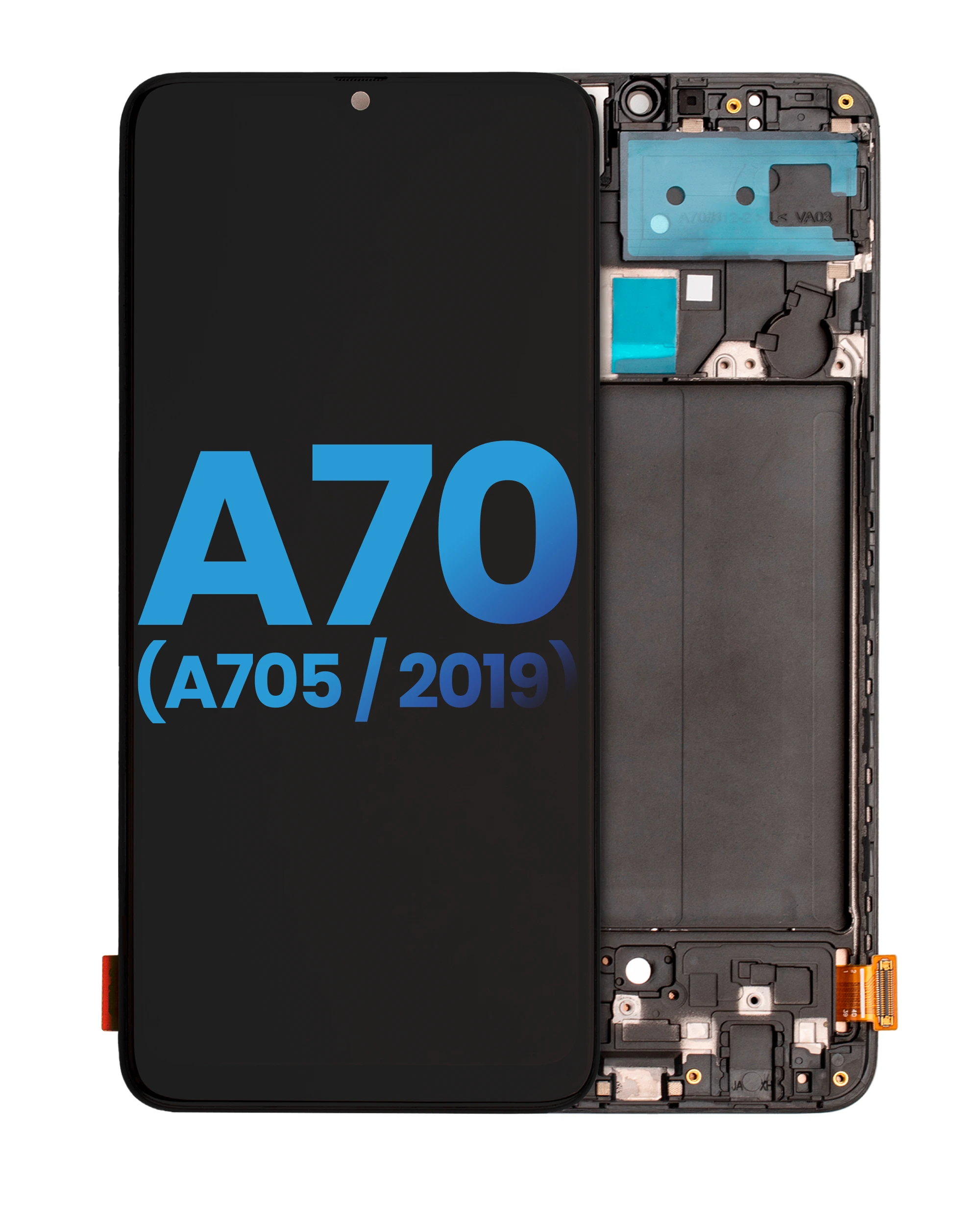 Display LCD completo con Frame per Samsung Galaxy A70 (A705 / 2019) (senza Fingerprint Scanner) (tutti i colori)