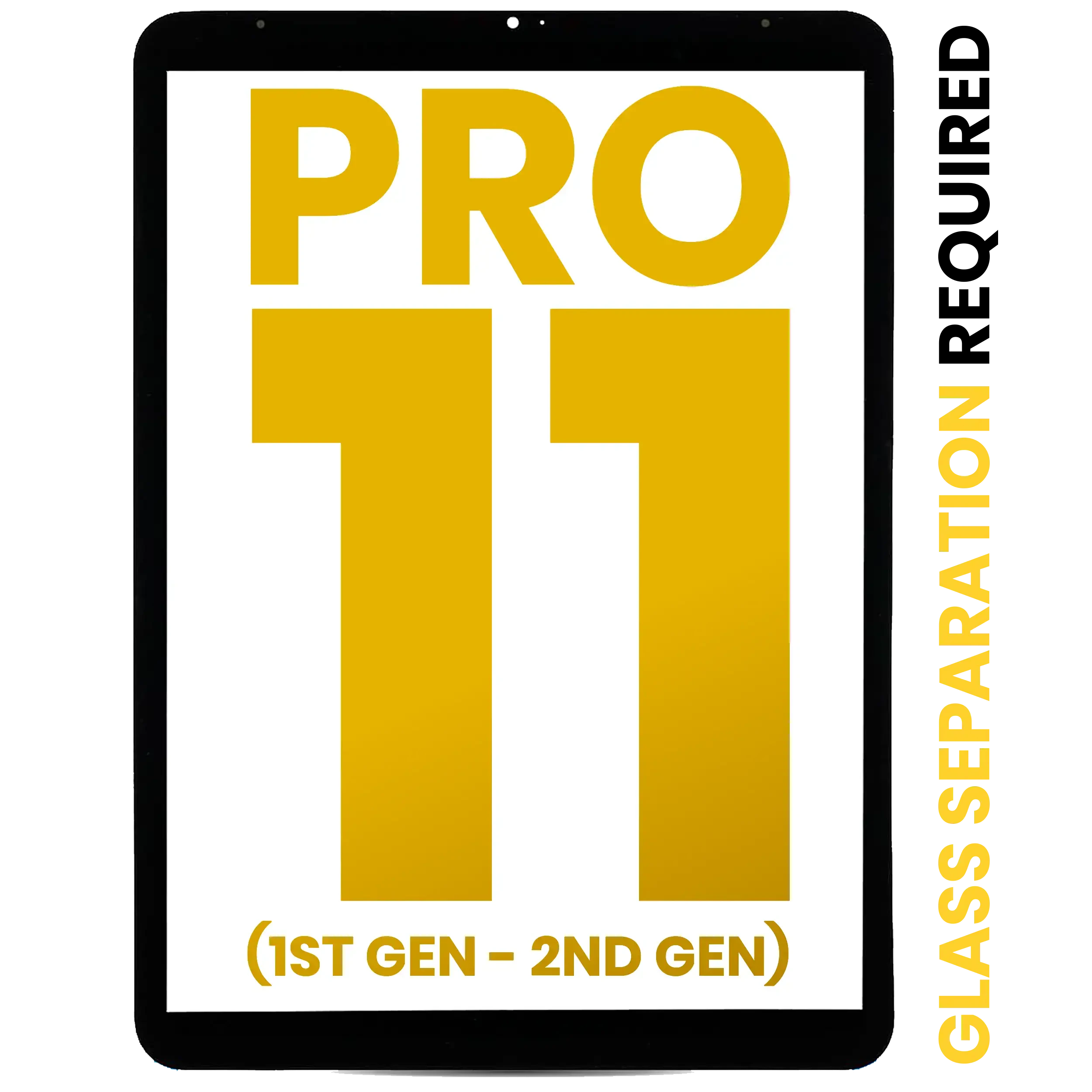 Touch screen per iPad Pro 11" 1st Gen (2018) / iPad Pro 11" 2nd Gen (2020) (separazione vetro richiesta) (Premium) (tutti i colori)