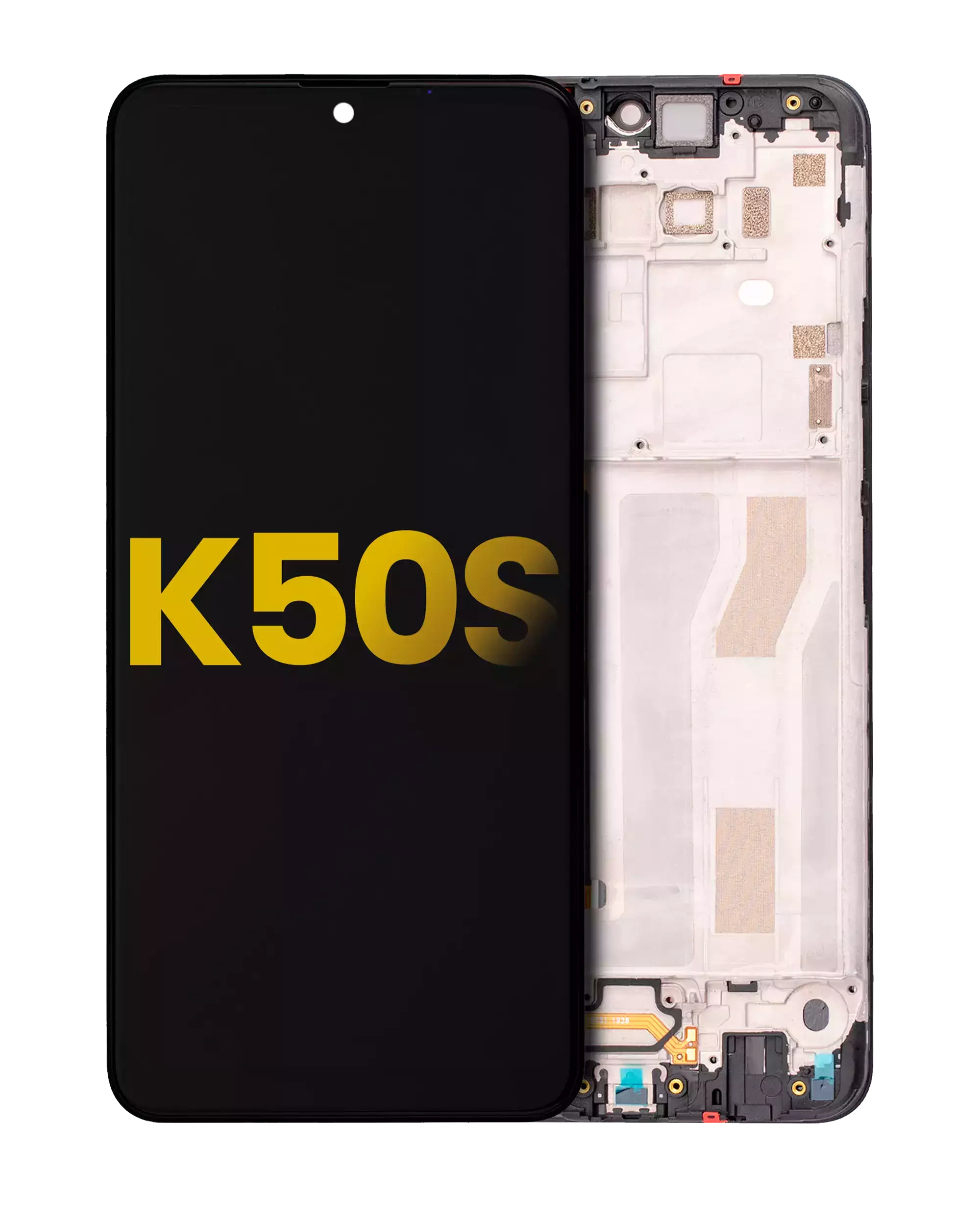 Display LCD completo con Frame per LG K50s (Refurbished) (Nero)