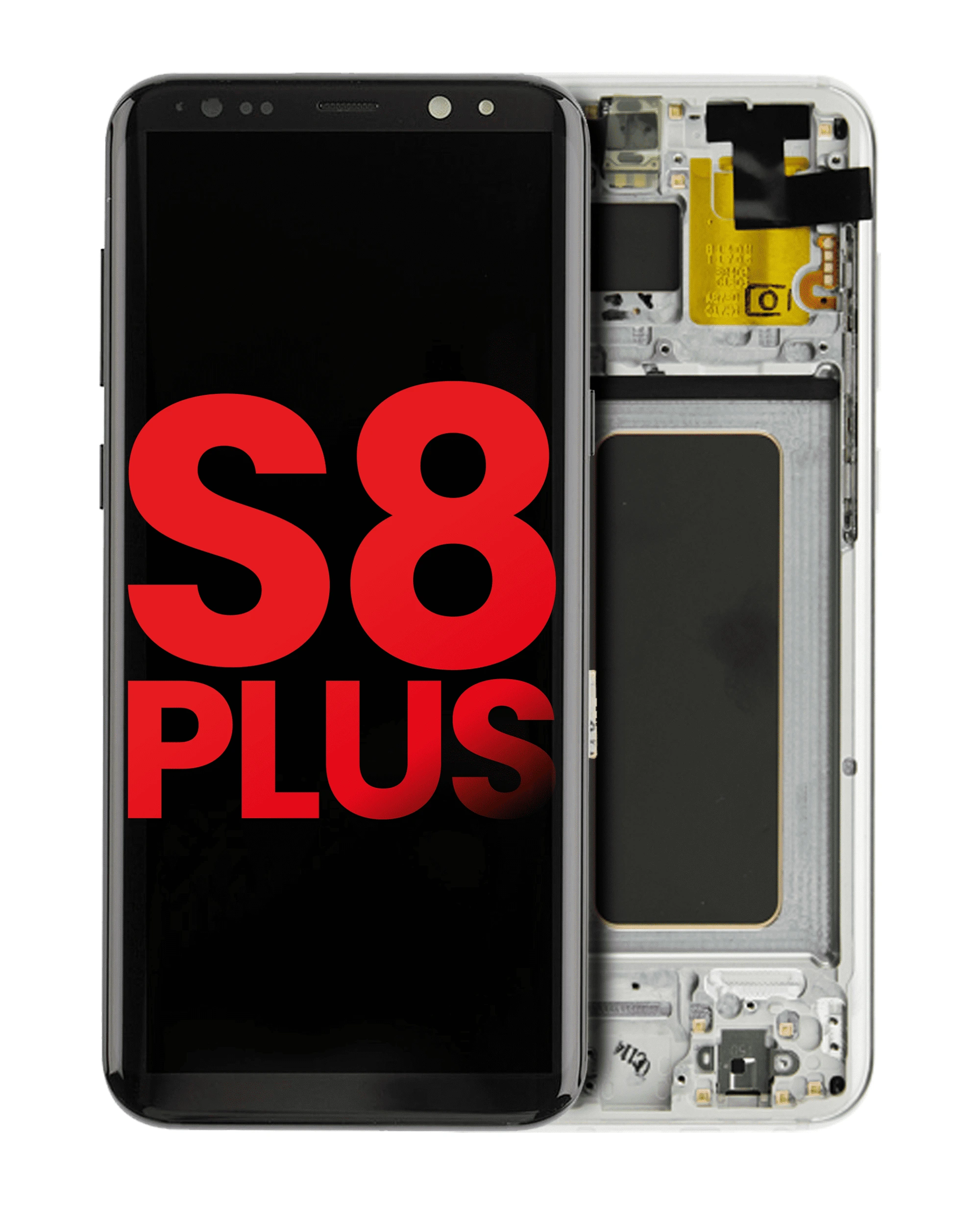 Display OLED completo con Frame per Samsung Galaxy S8 Plus (Arctic Argento)