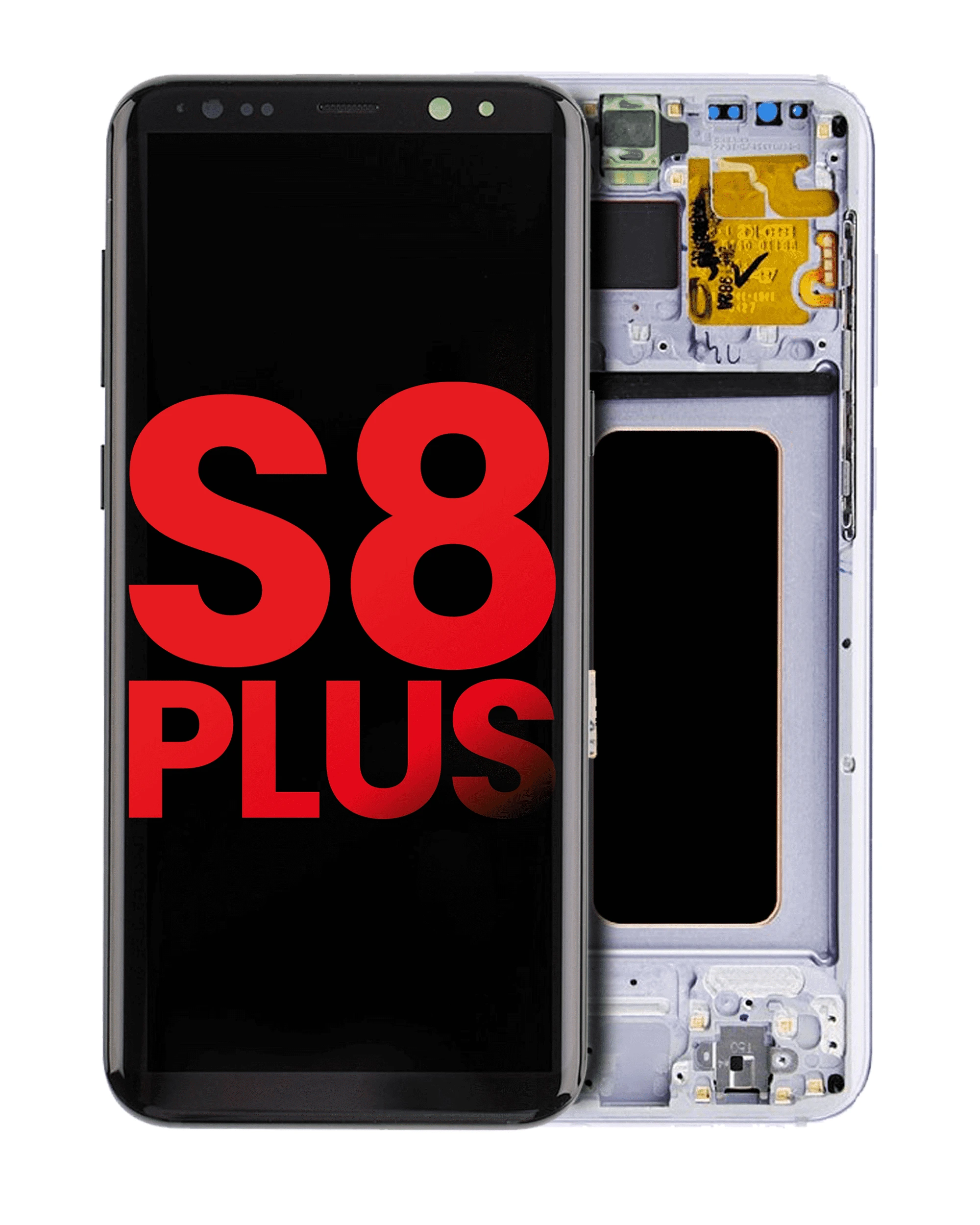 Display OLED completo con Frame per Samsung Galaxy S8 Plus (Orchid Grigio)