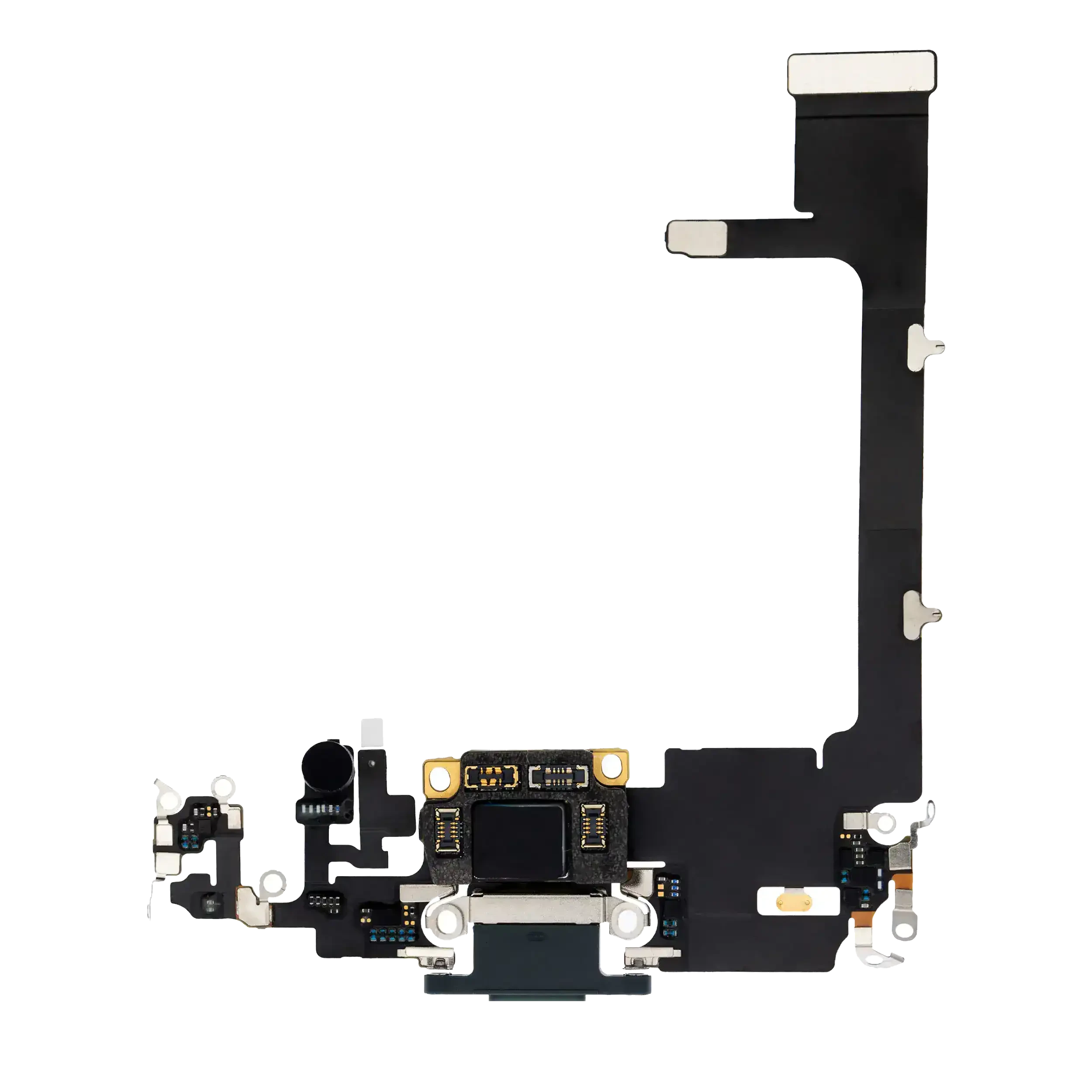 Flat connettore di ricarica con scheda per iPhone 11 Pro (Premium) (Mezzanotte Verde)