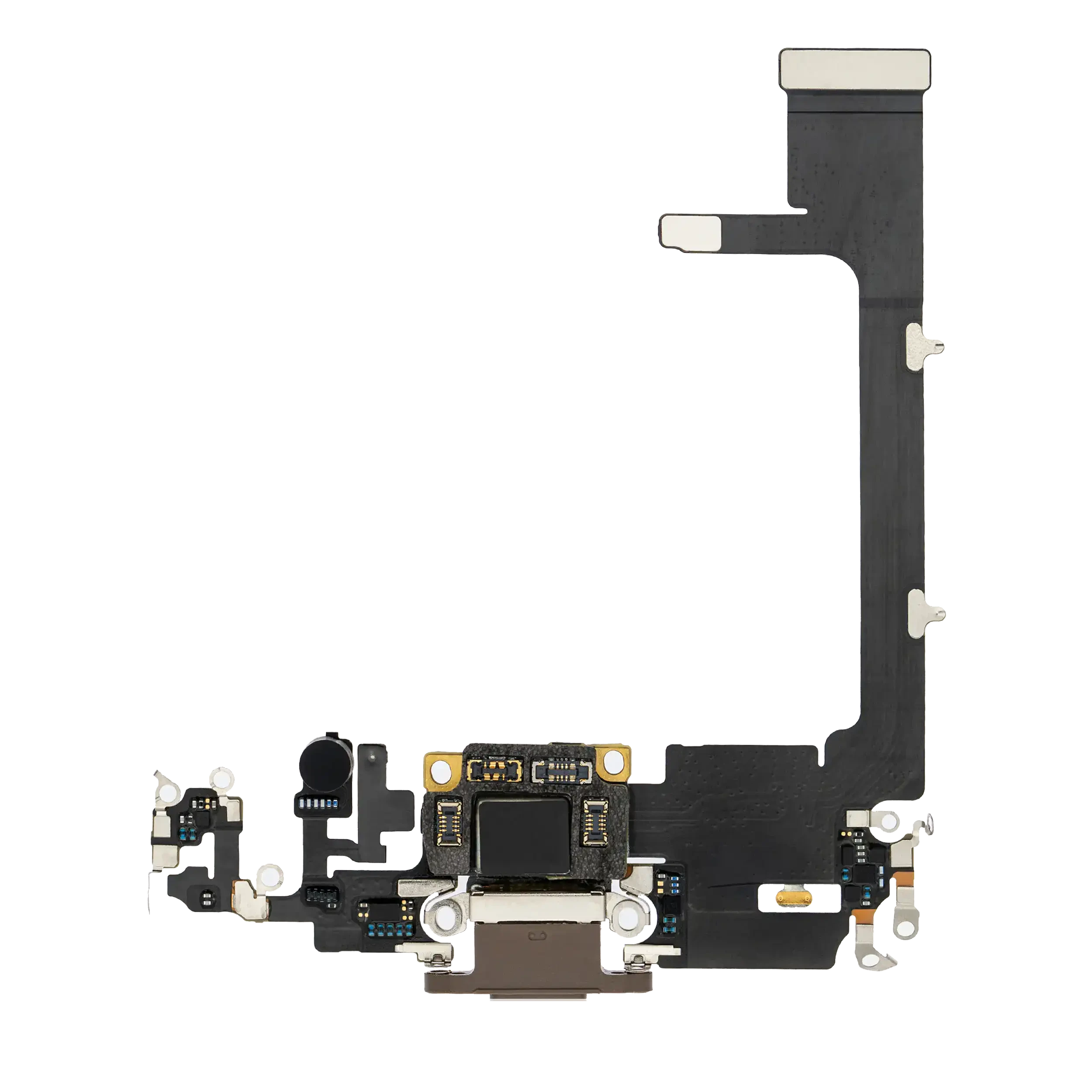 Flat connettore di ricarica con scheda per iPhone 11 Pro (Premium) (Oro)