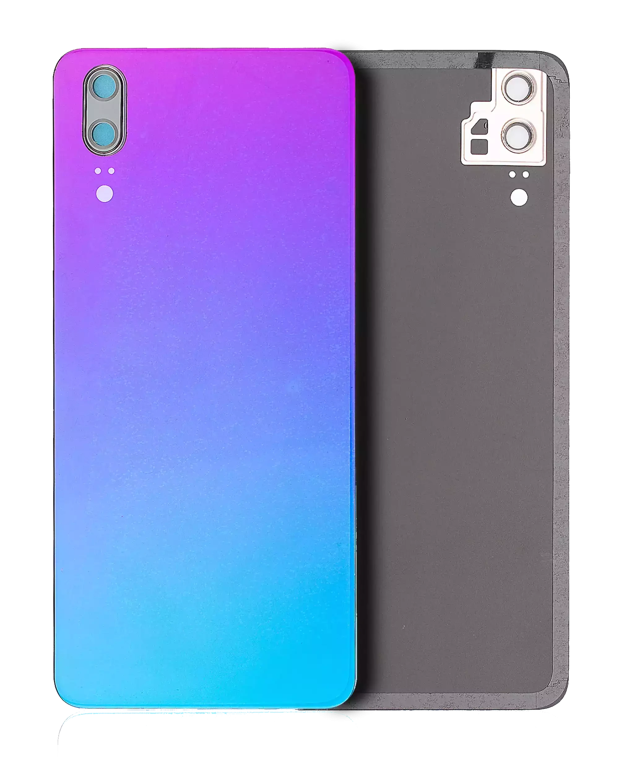 vetro cover posteriore con Vetro fotocamera per Huawei P20 (Aurora)