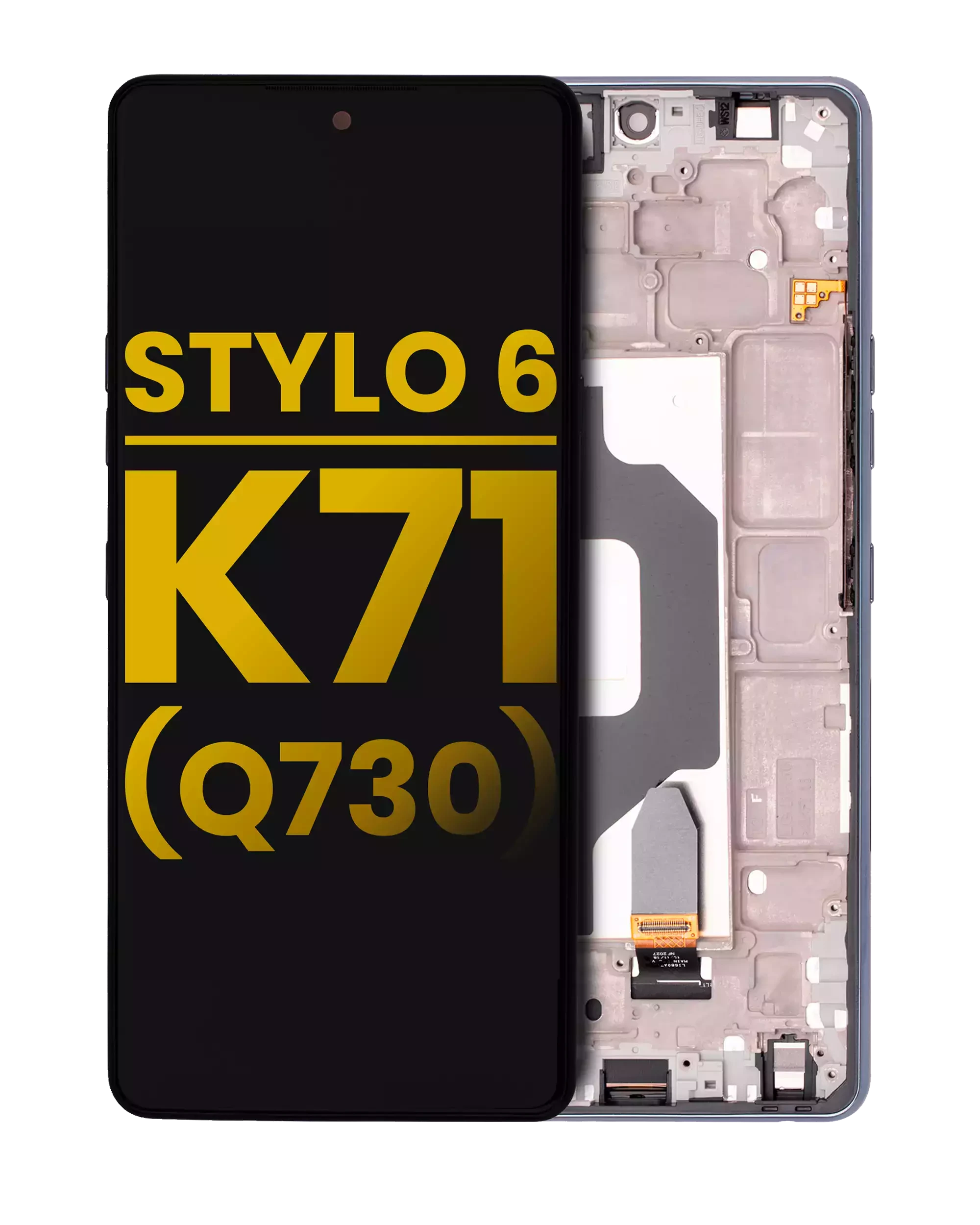 Display LCD completo con Frame per LG Stylo 6 / K71 (Refurbished) (Nero)