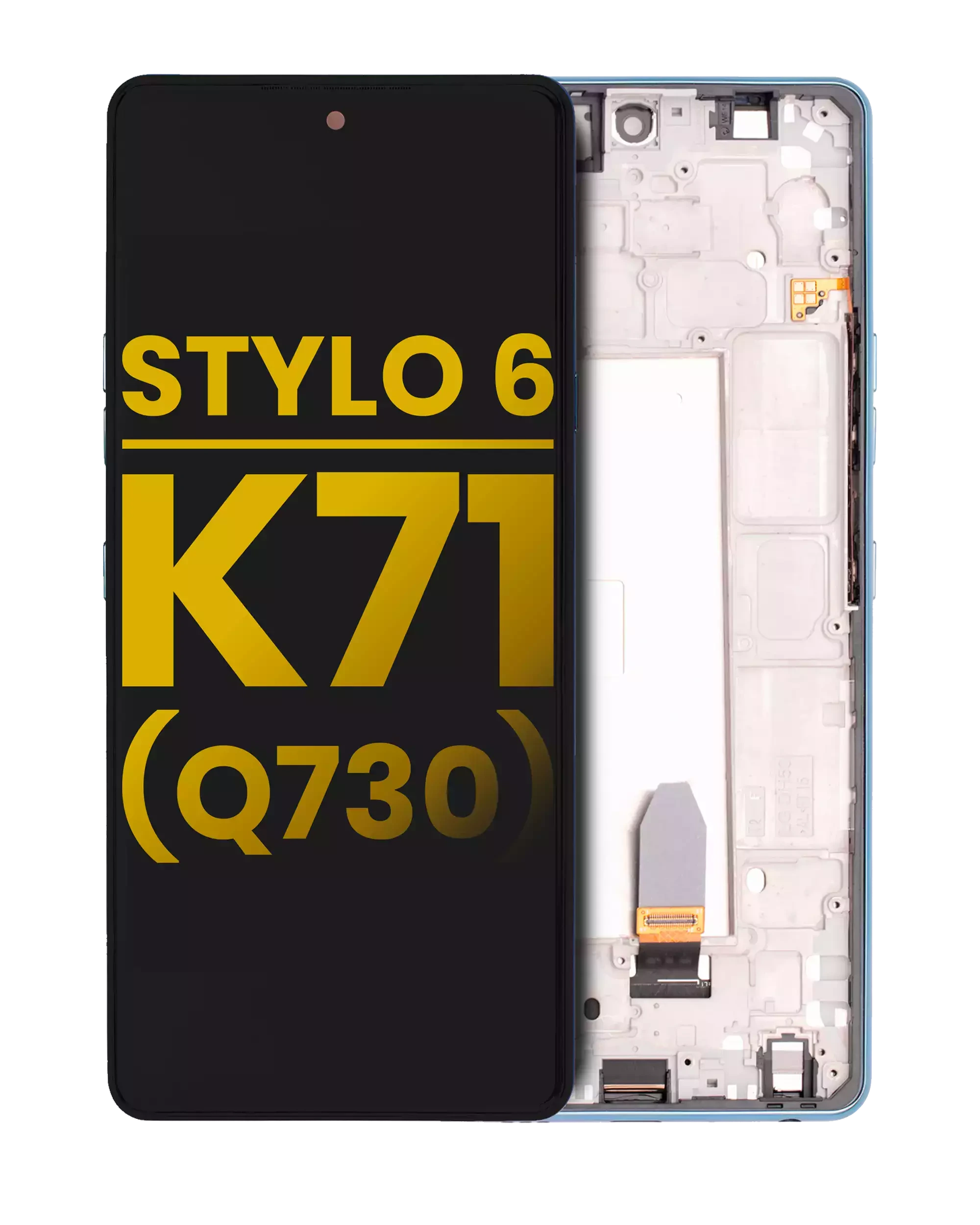 Display LCD completo con Frame per LG Stylo 6 / K71 (Refurbished) (Blu)