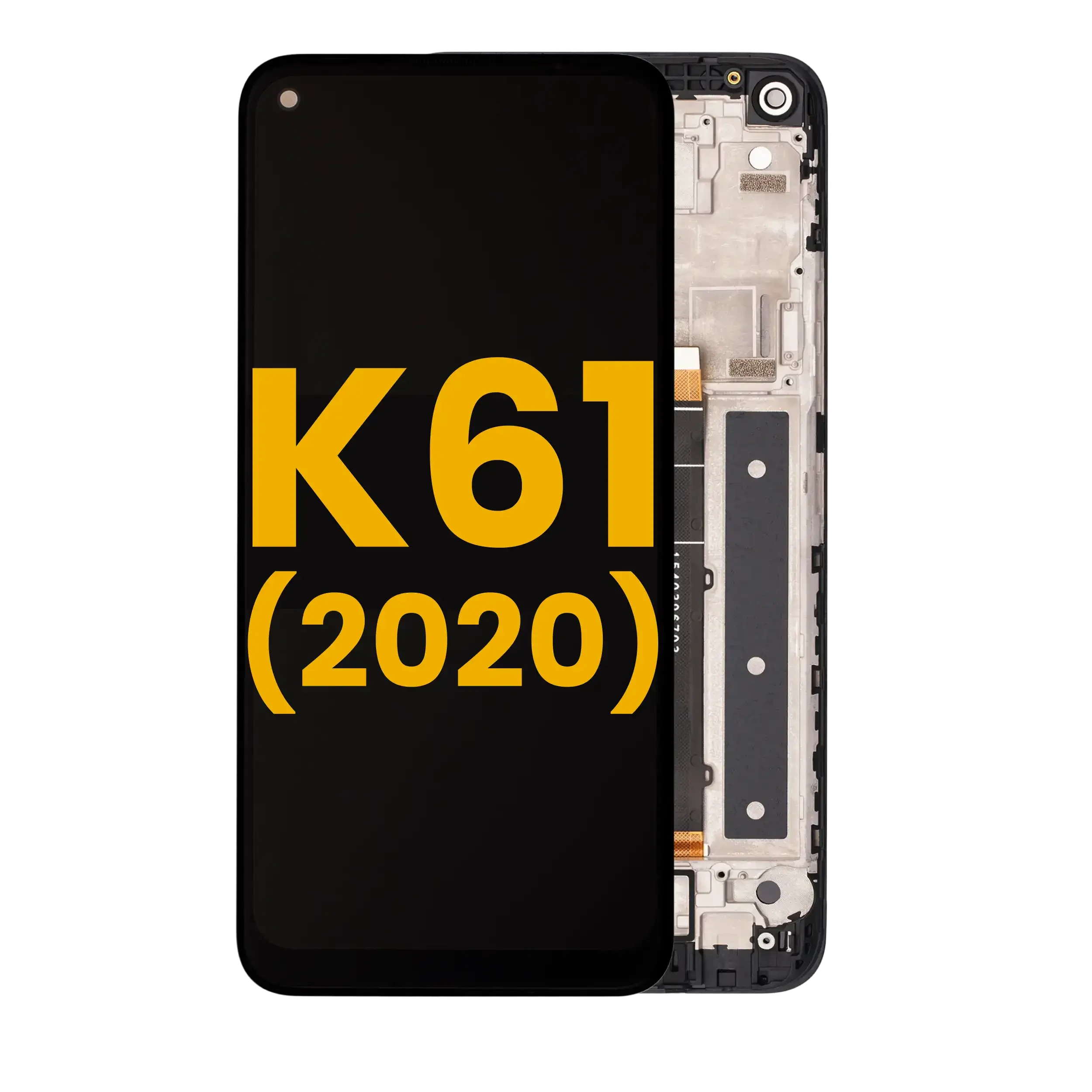 Display LCD completo con Frame per LG K61 (2020) (Refurbished) (Nero)