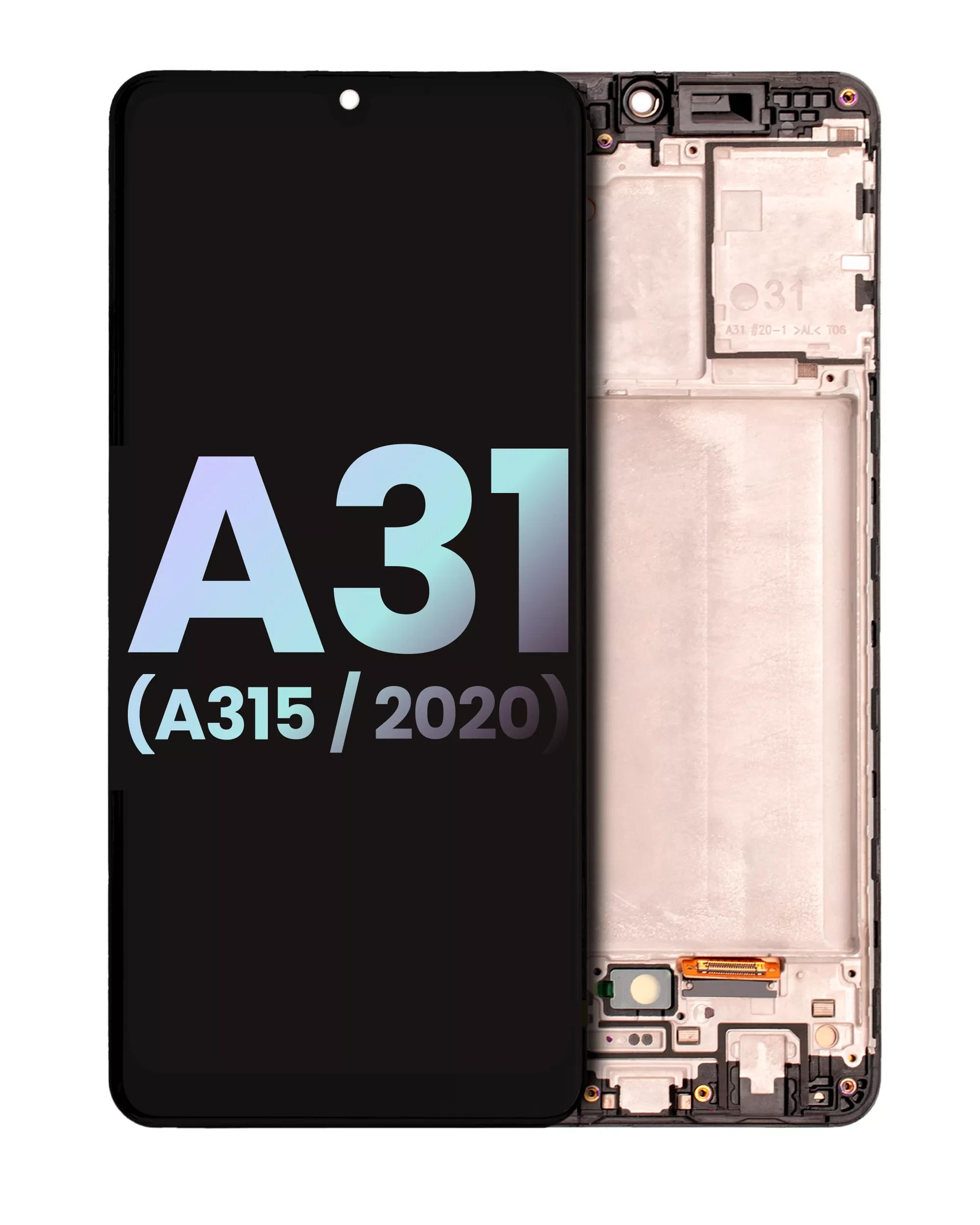 Display OLED completo con Frame per Samsung Galaxy A31 (A315 / 2020) (Service Pack) (tutti i colori)