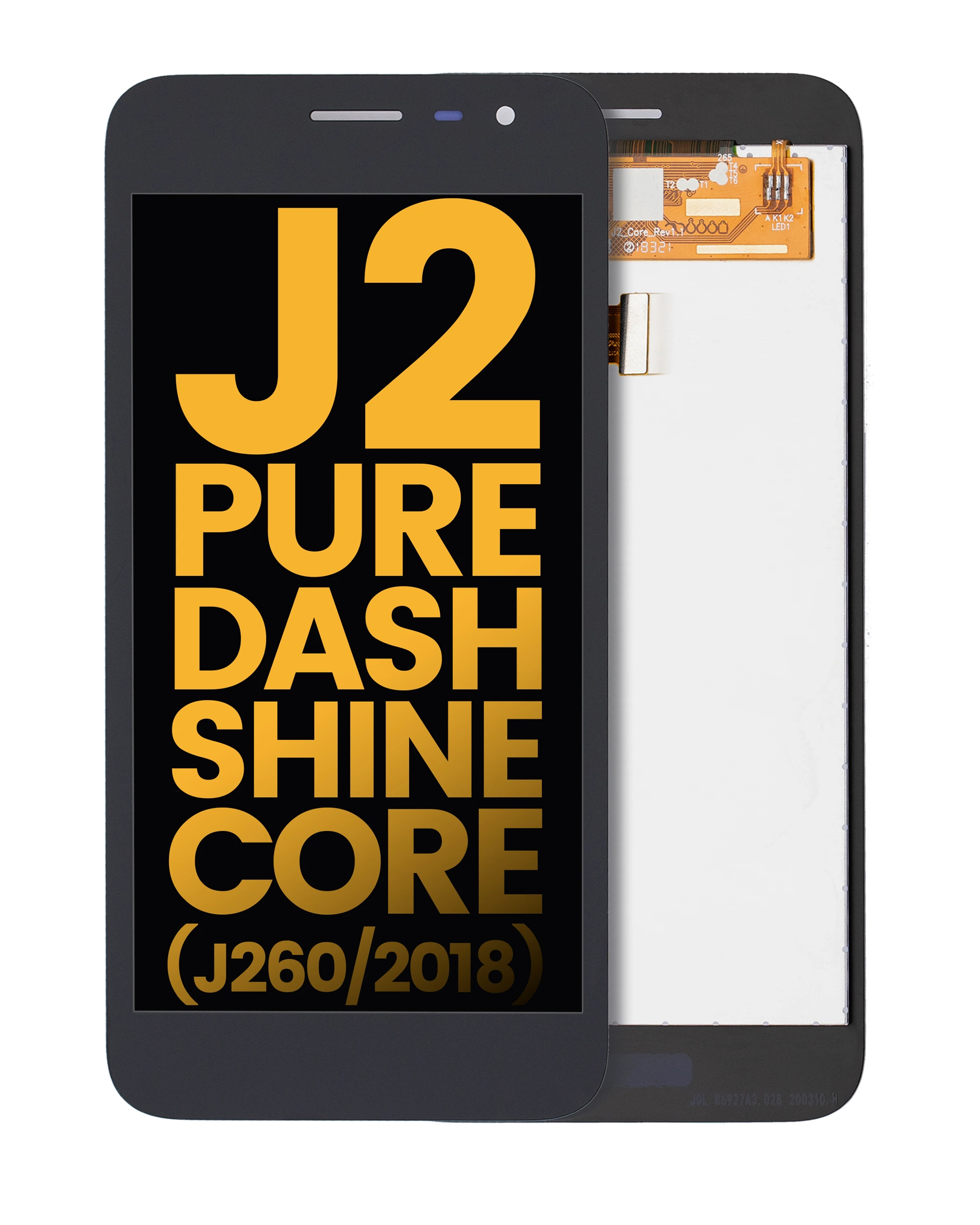 Display LCD completo senza Frame per Samsung Galaxy J2 Pure / Dash / Shine / Core (J260 / 2018) (Refurbished) (tutti i colori)
