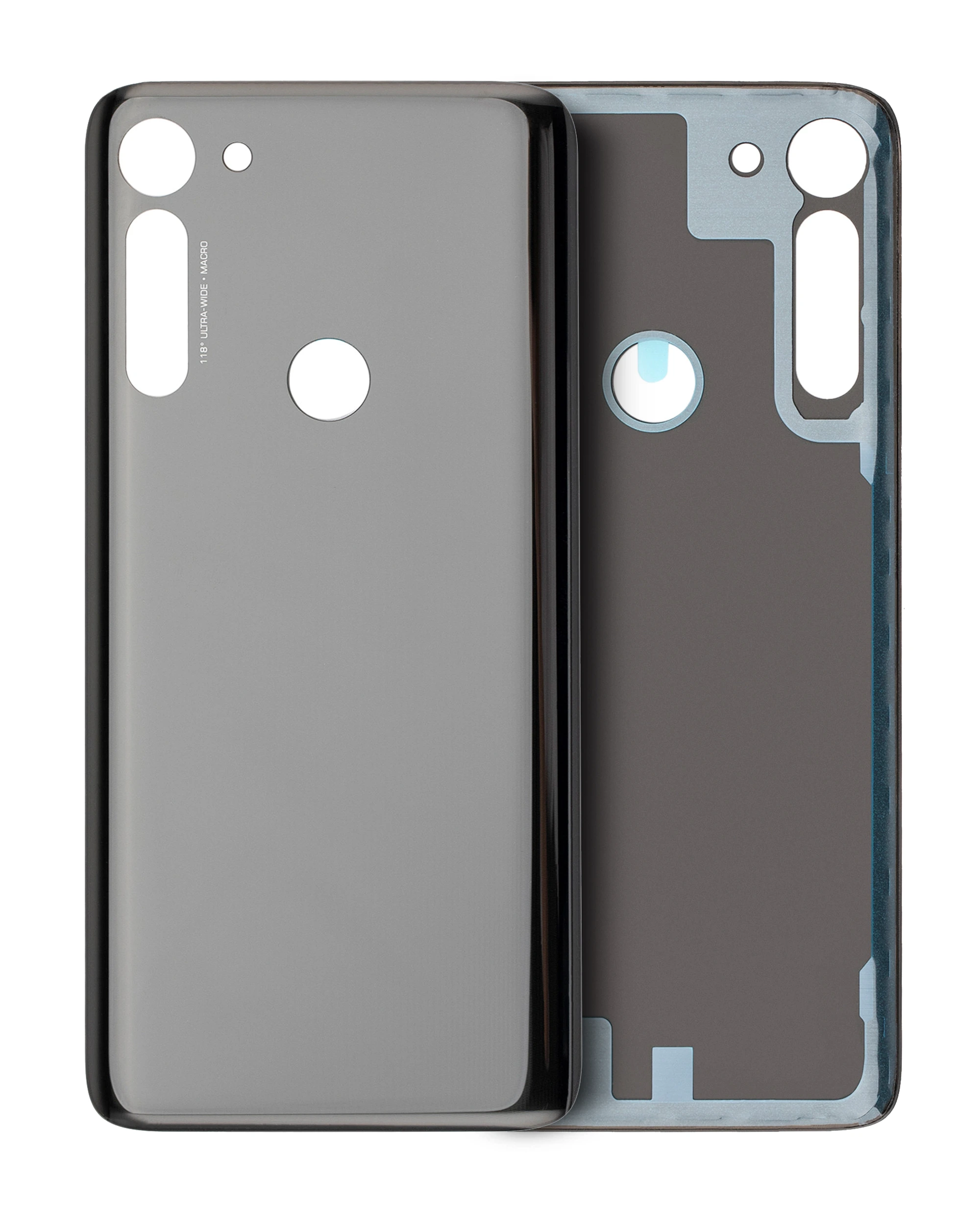 vetro cover posteriore per Motorola Moto G8 Power (XT2041-1 / XT2041-3 / 2020) (Smoke Nero)