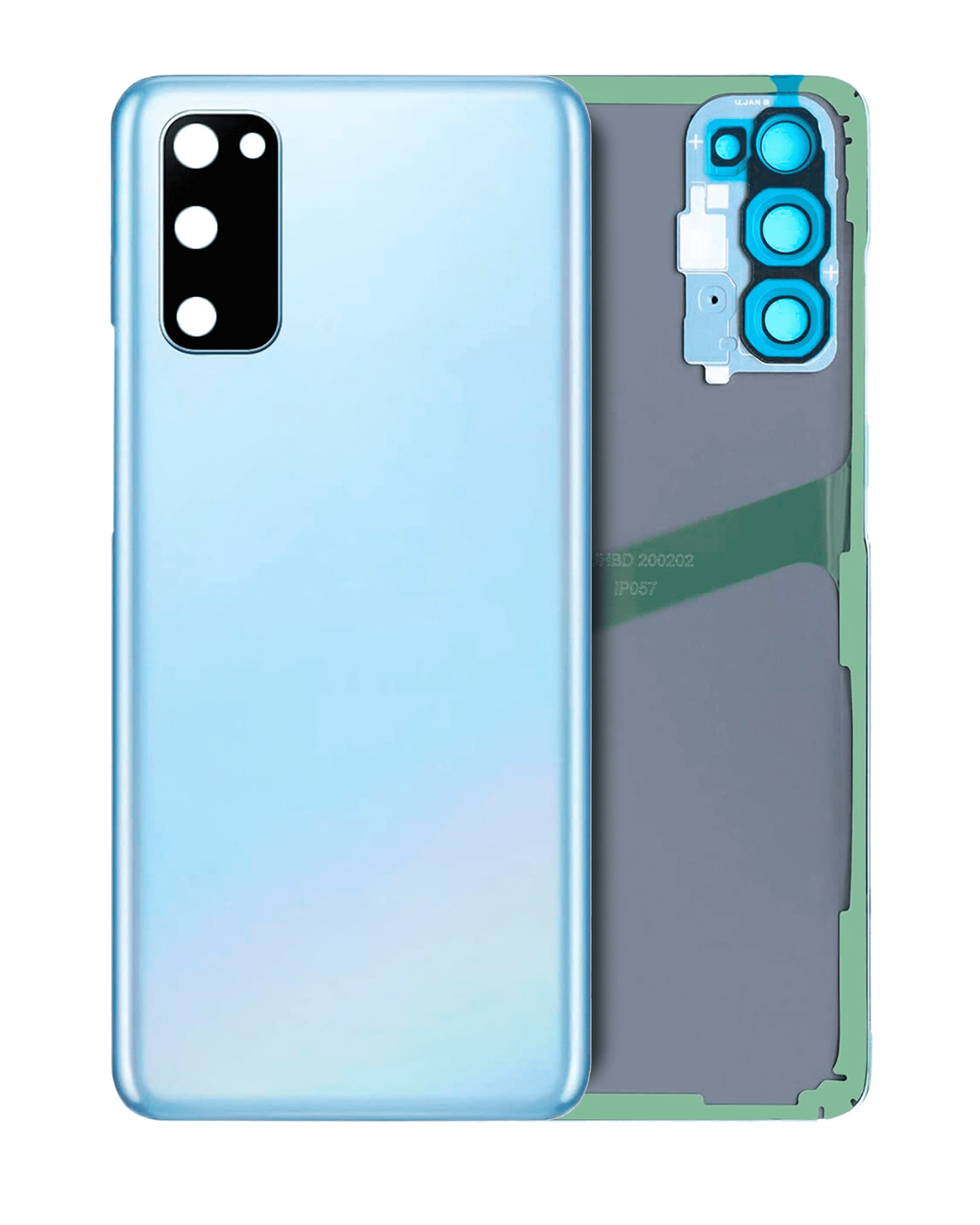 vetro cover posteriore con Vetro fotocamera per Samsung Galaxy S20 5G (No Logo) (Cloud Blu)