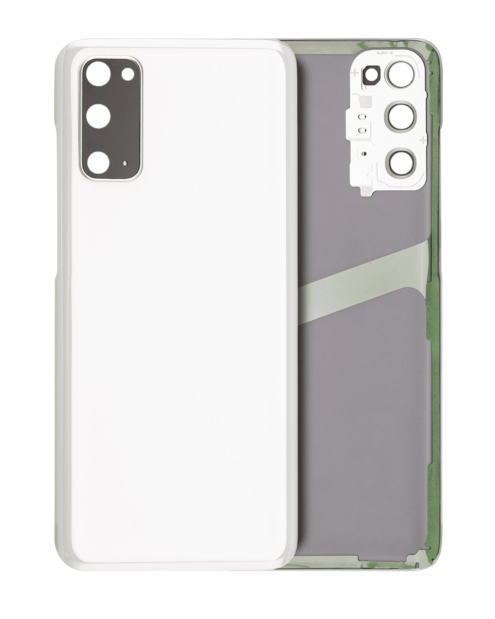 vetro cover posteriore con Vetro fotocamera per Samsung Galaxy S20 5G (No Logo) (Bianco nuvola)