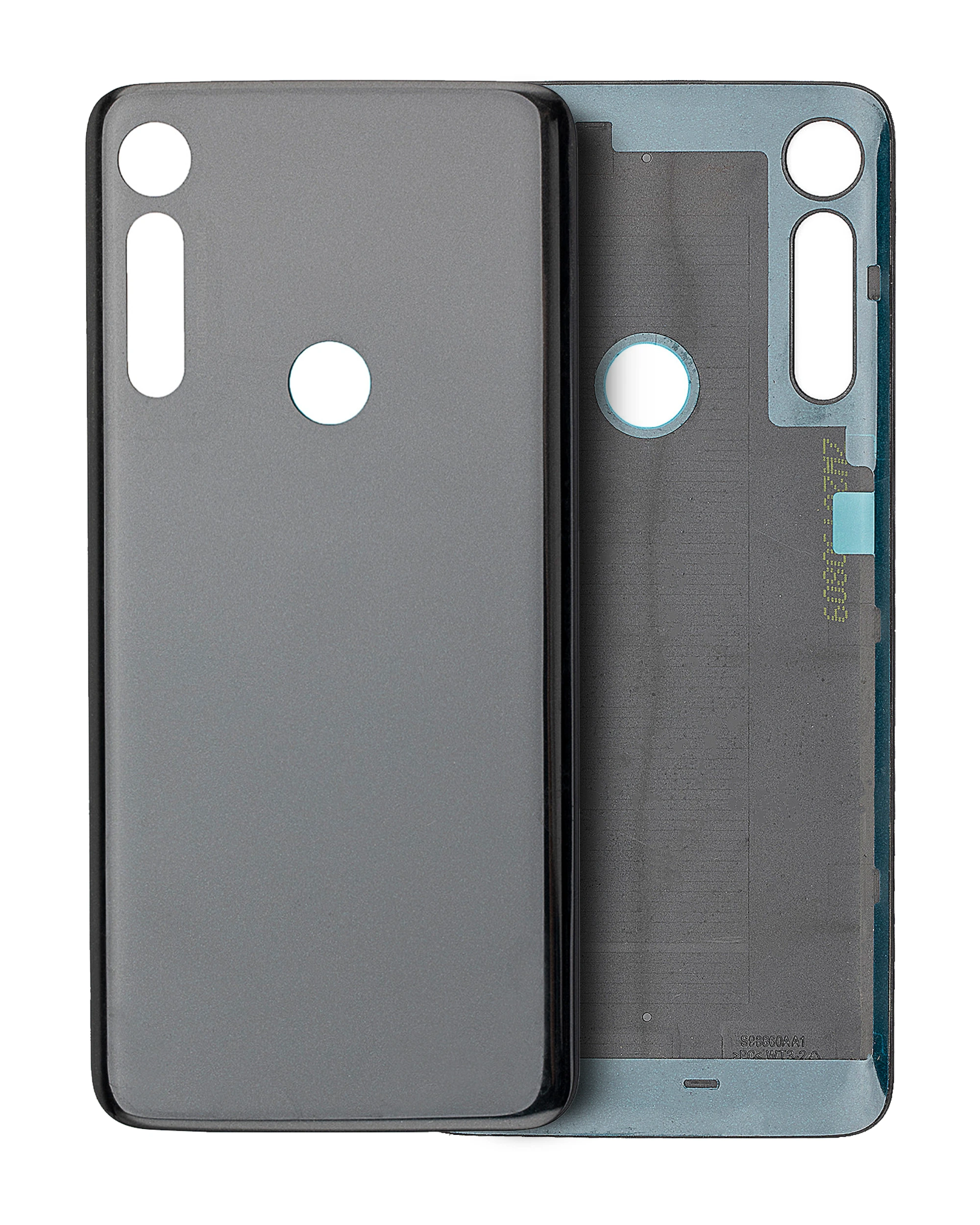vetro cover posteriore per Motorola Moto G8 Play (XT2015 / 2019) (Nero Onyx)