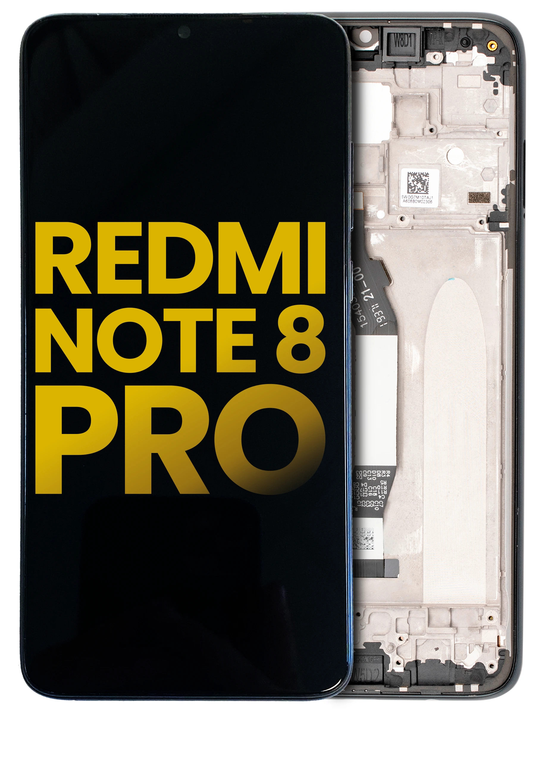 Display LCD completo con Frame per Xiaomi Redmi Note 8 Pro (Refurbished) (Nero)