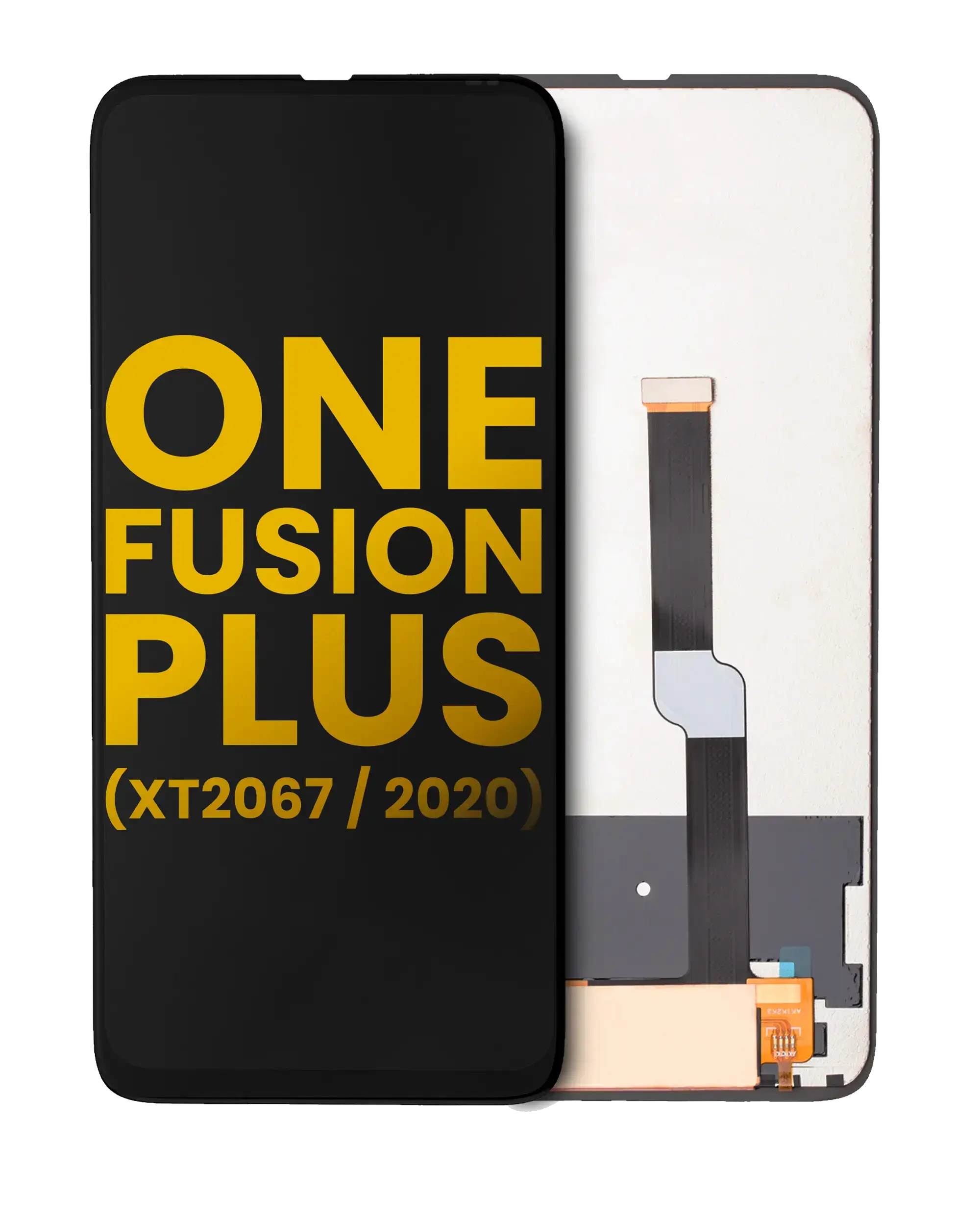 Display LCD completo senza Frame per Motorola One Fusion Plus (XT2067 / 2020) (Refurbished) (Nero)