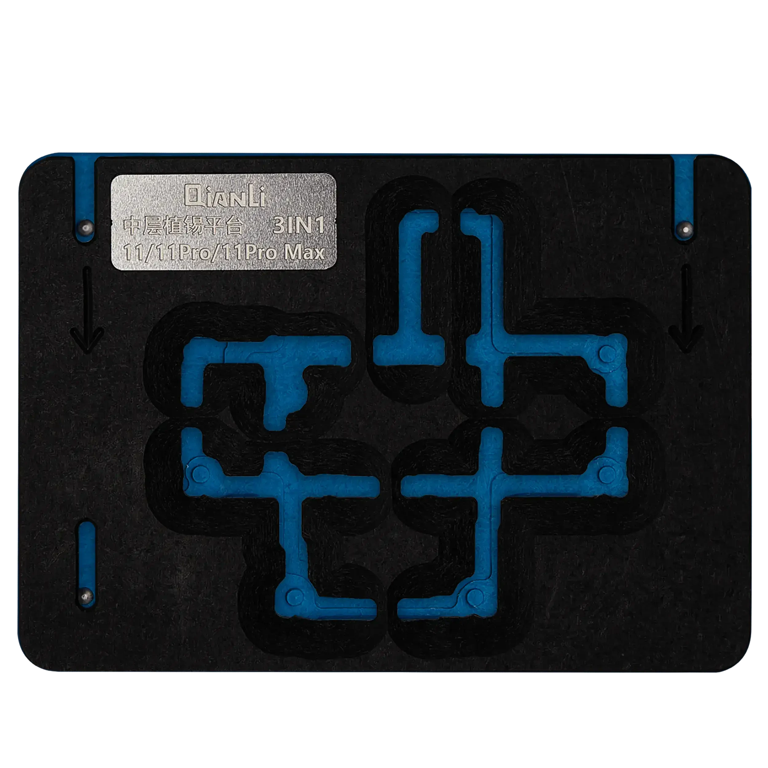 Frame centrale 3 in 1 Reballing Platform con Stencils Station per iPhone 11 / 11 Pro / 11 Pro Max (Qianli)