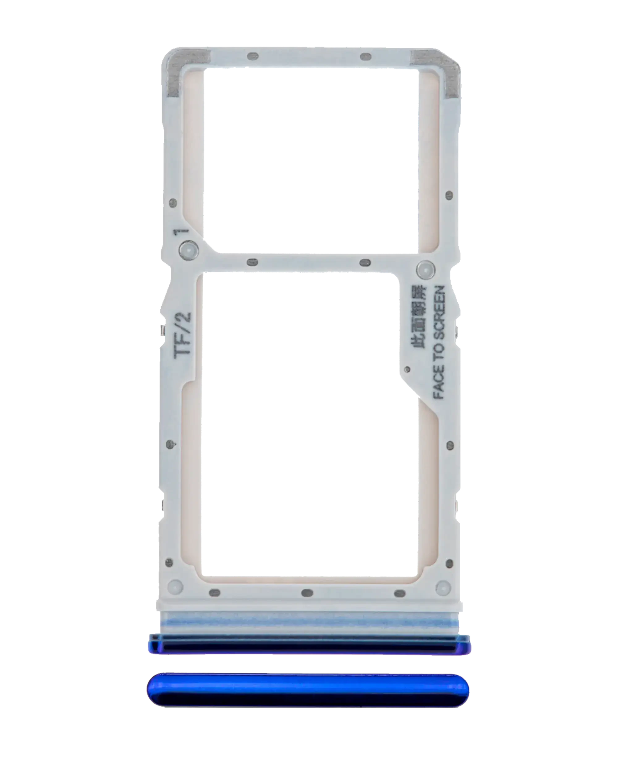 Carrellino SIM per Xiaomi Redmi Note 8 Pro (Blu)