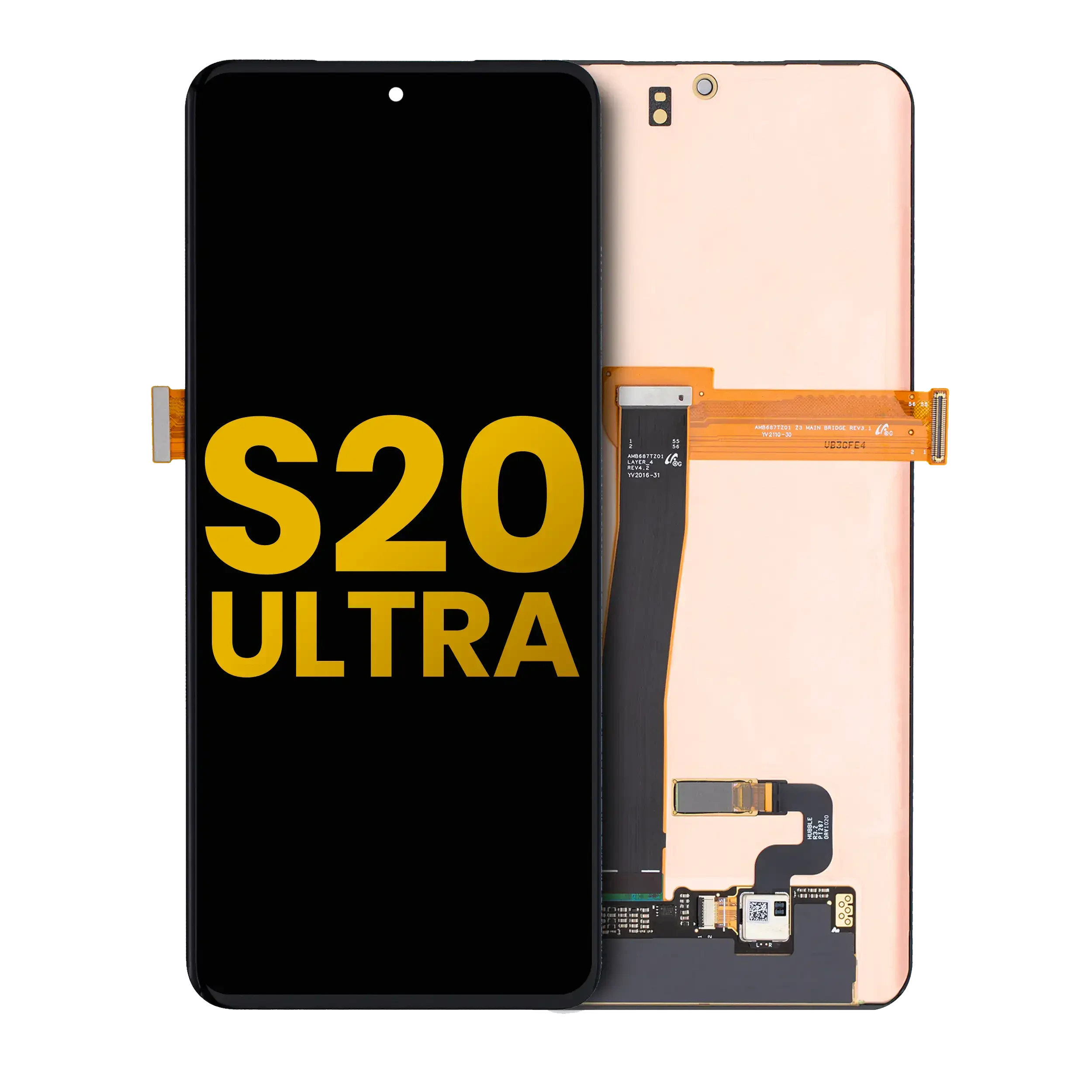 Display OLED completo senza Frame per Samsung Galaxy S20 Ultra 5G (Refurbished) (tutti i colori)