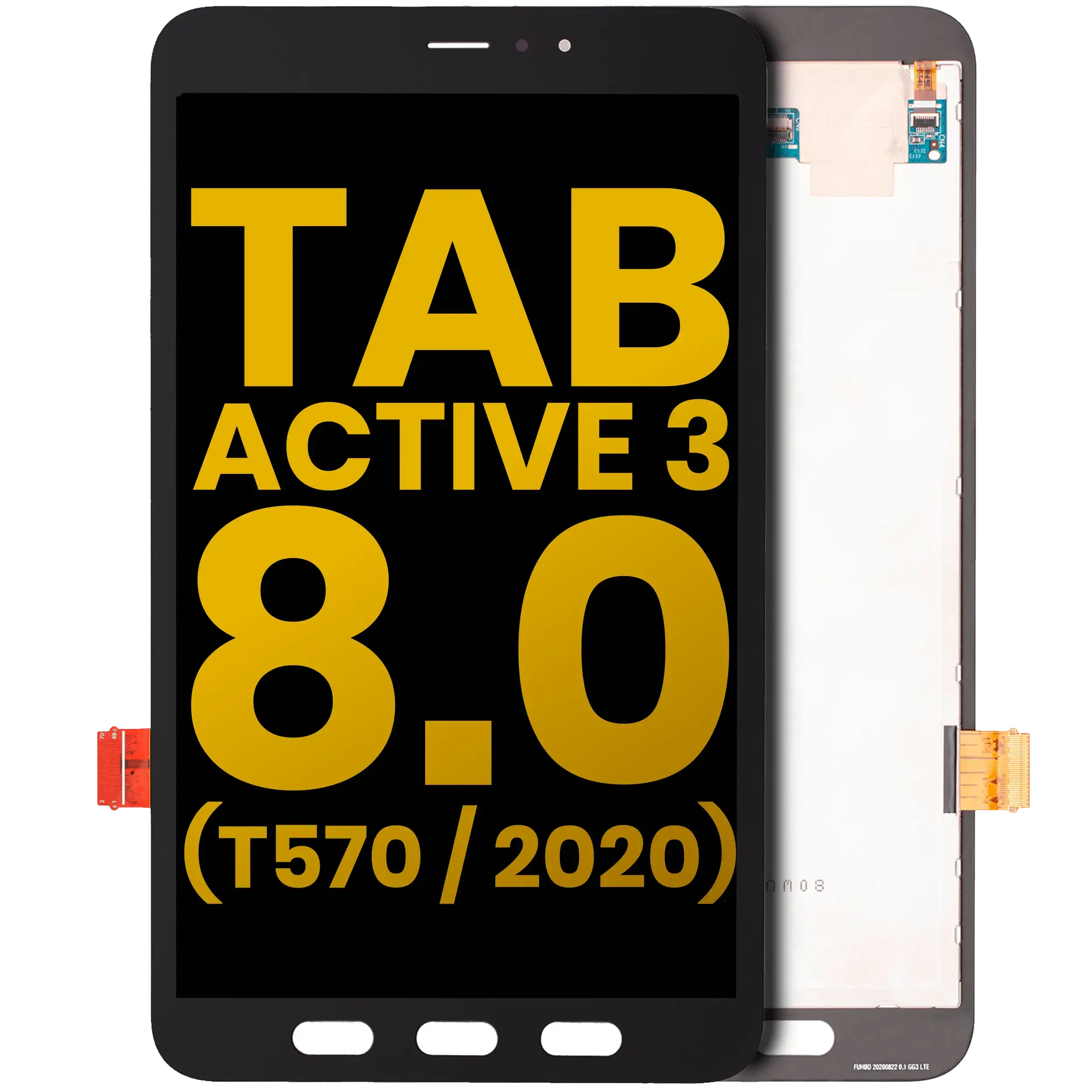 Display LCD completo senza Frame per Samsung Galaxy Tab Active 3 8.0" (T570) (2020) (WiFi Version) (Refurbished) (tutti i colori)