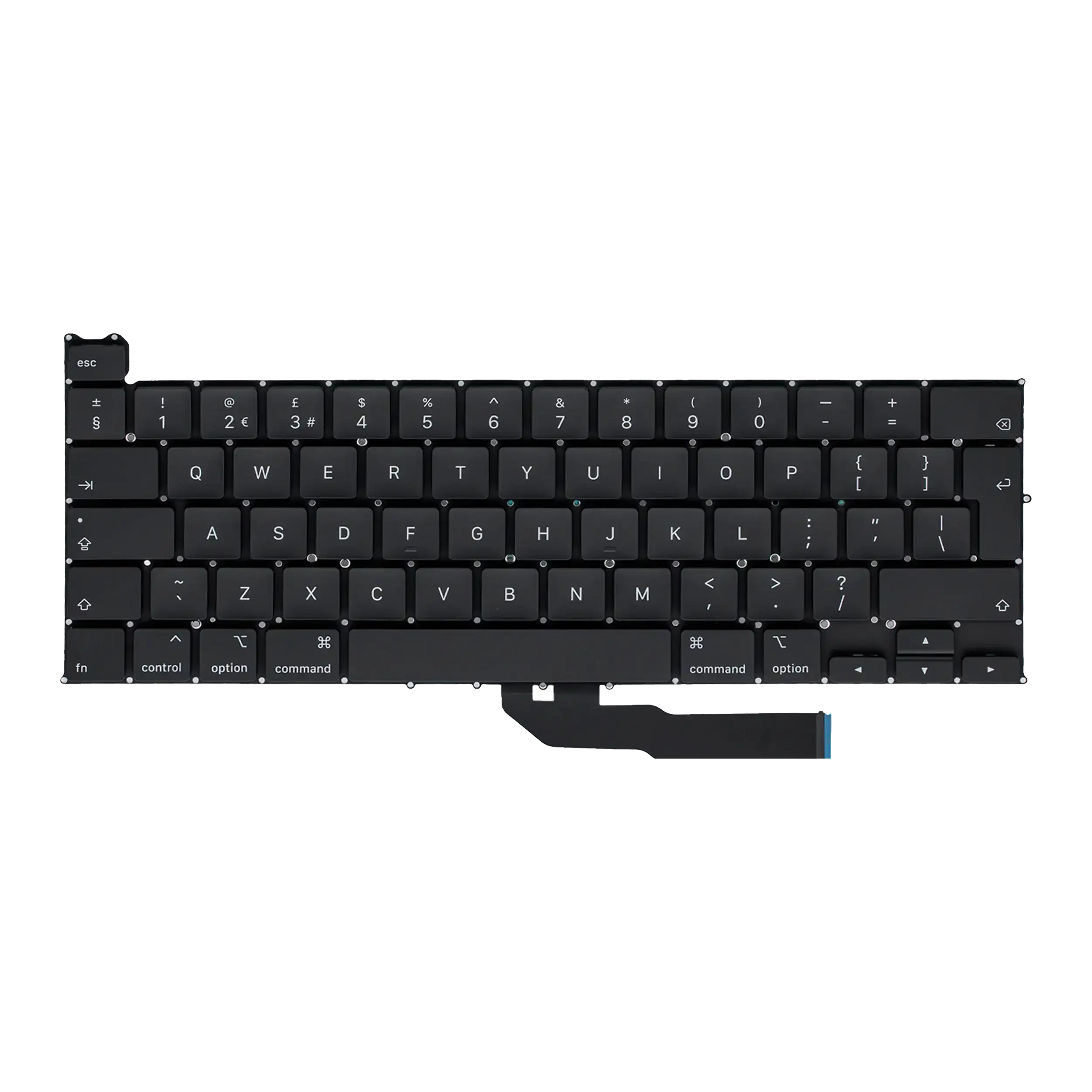 tastiera W/ Backlight e Viti per MacBook Pro 13" A2251 (2020) (UK English)
