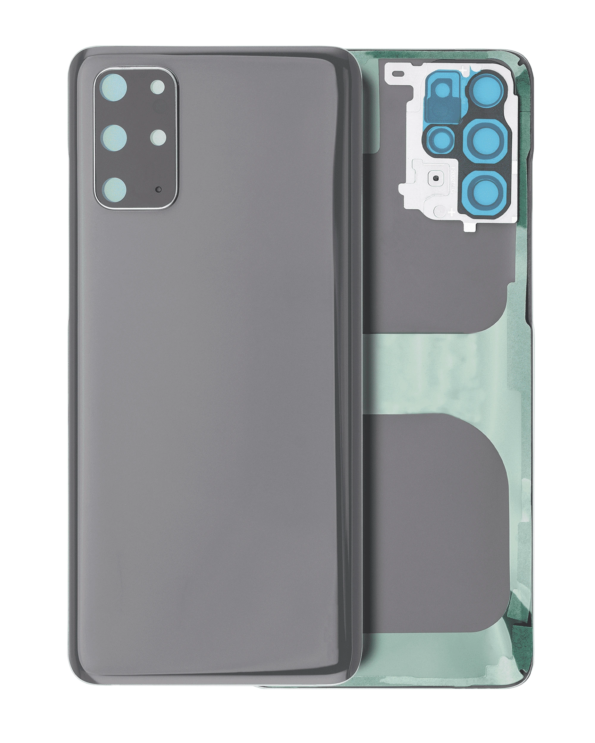 vetro cover posteriore con Vetro fotocamera per Samsung Galaxy S20 Plus 5G (No Logo) (Grigio cosmico)