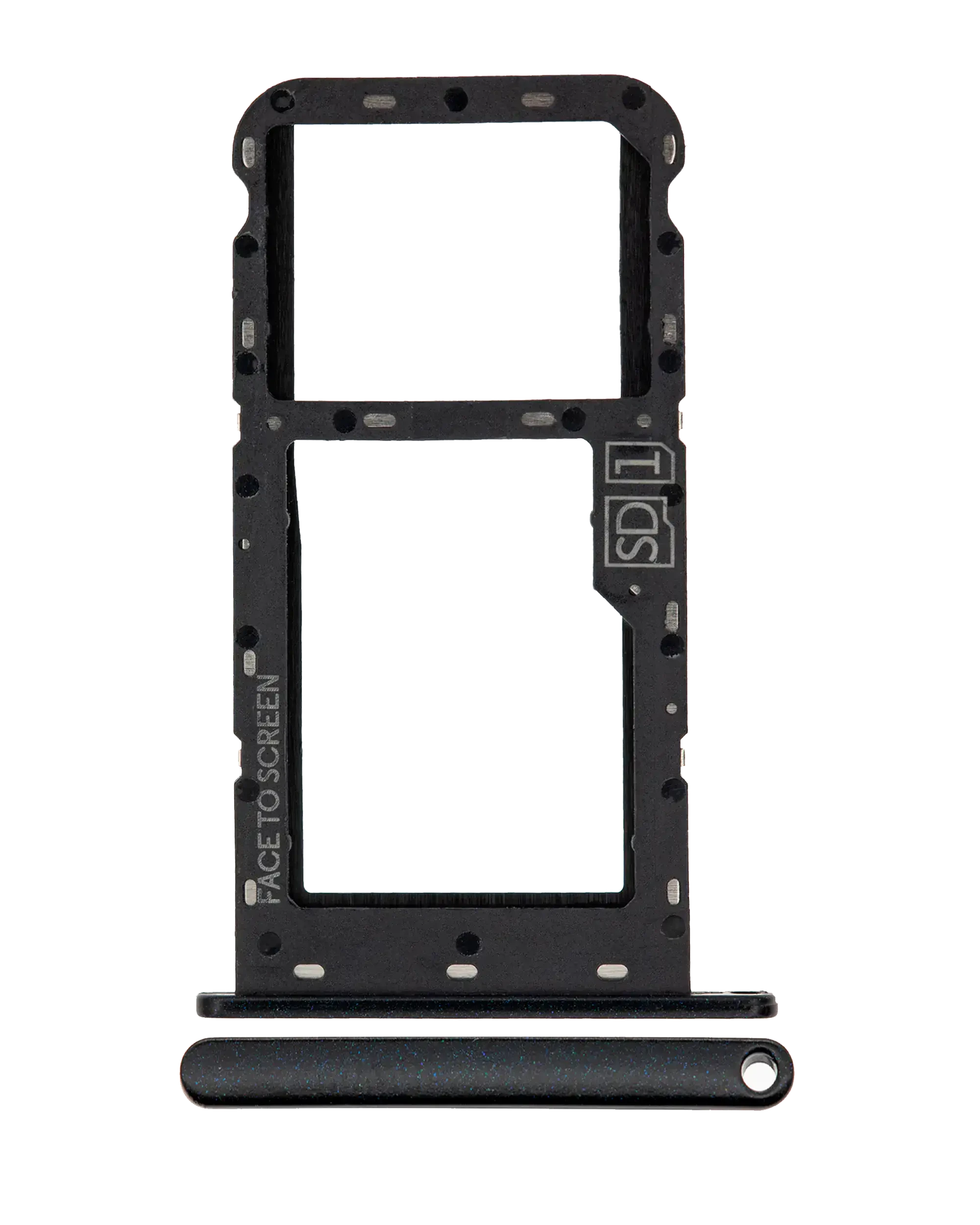 Carrellino SIM singola per Motorola Moto G7 Play (XT1952 / 2019) (Nero) (US Version)