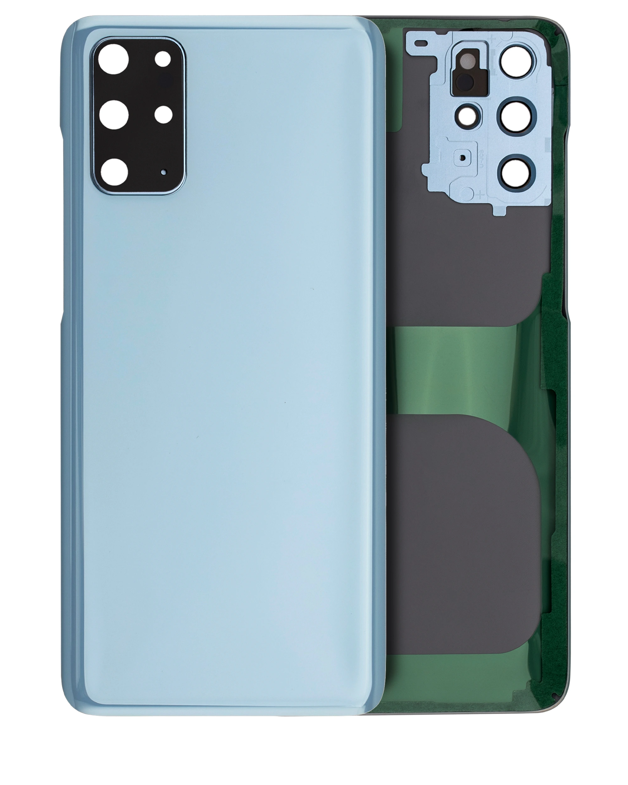 vetro cover posteriore con Vetro fotocamera per Samsung Galaxy S20 Plus 5G (No Logo) (Cloud Blu)