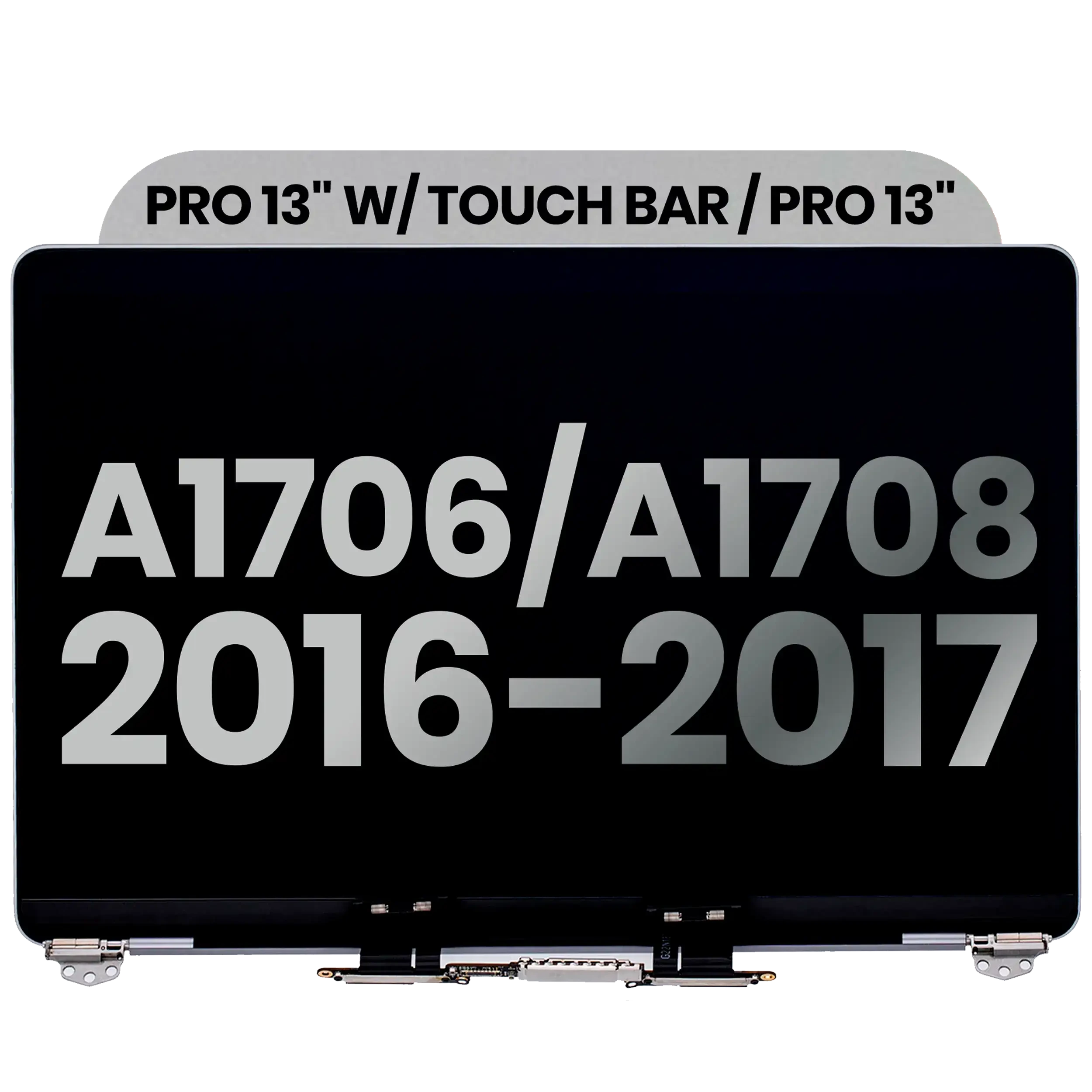 Display LCD completo per MacBook Pro 13" A1706 / A1708 (2016-2017) (Used Service Pack Pull: Grade C) (Grigio siderale)
