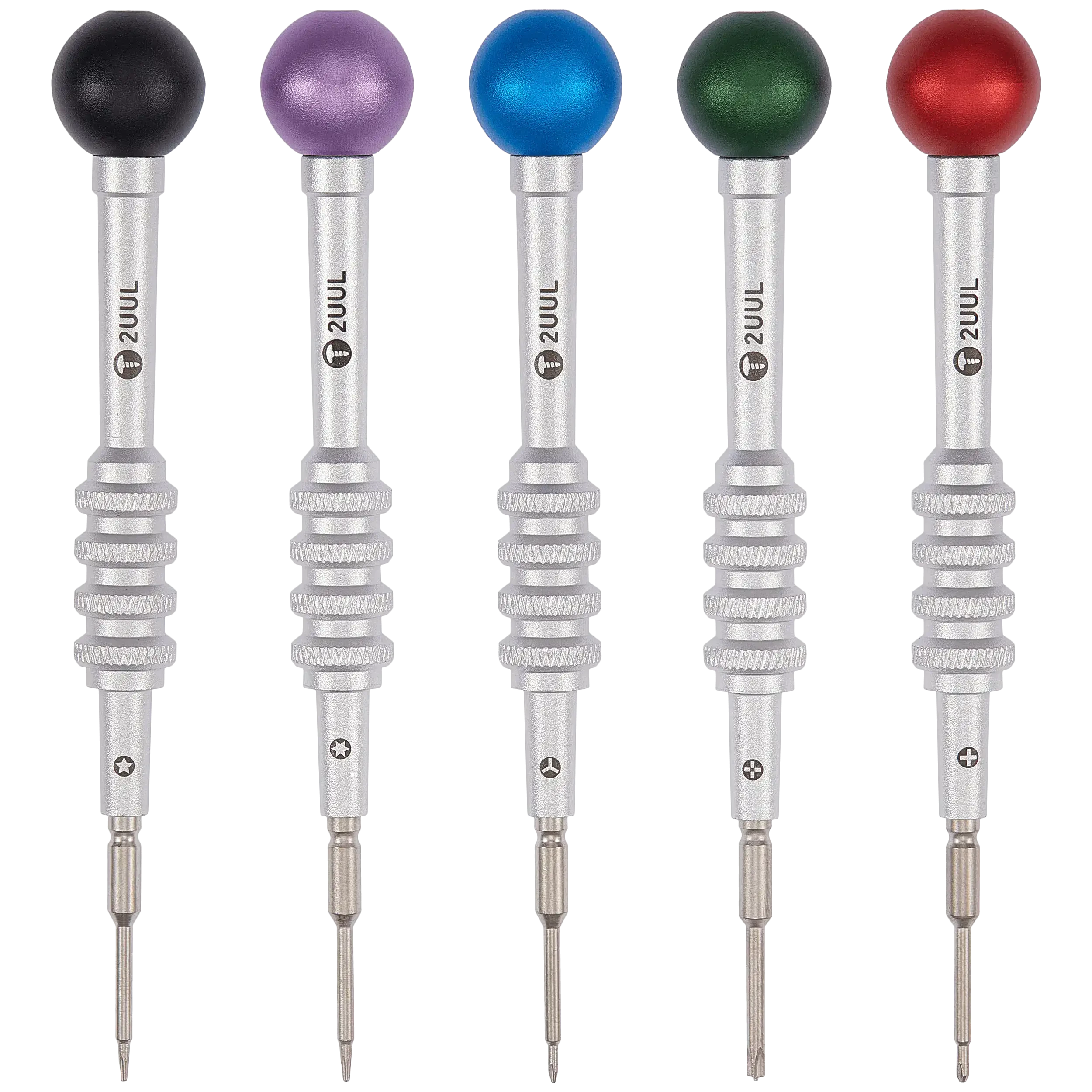 Everyday Scroo cacciavites Set 5 in 1 (2.5mm Convex Cross / Torx T2 / Tri-point / PH000 1.2mm / 0.8mm P2) (2UUL)