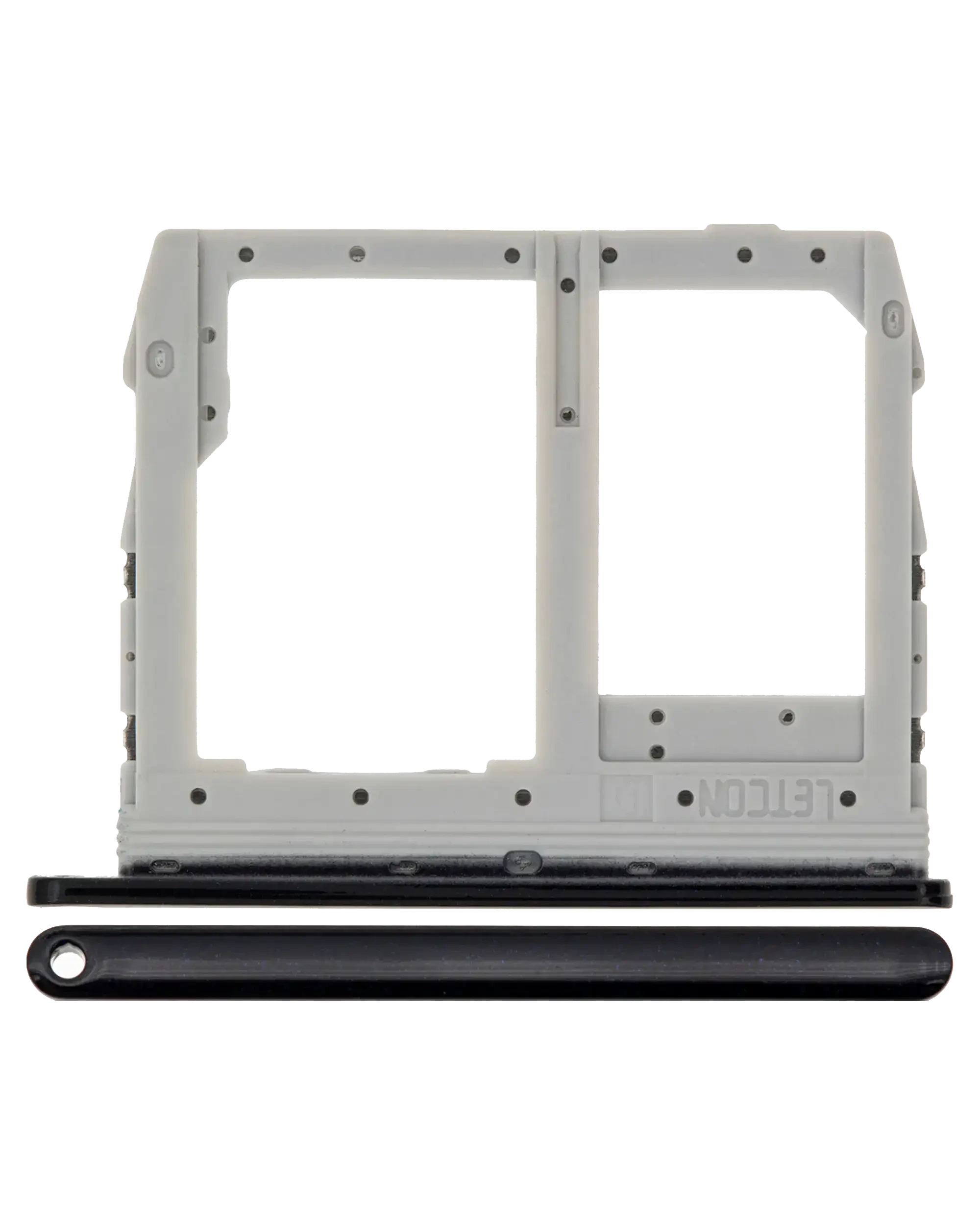 Sim Card + SD Card Tray per LG Q60 / K50 ( 2019 / X520 ) / K40S (2019 / X430) (Grigio)