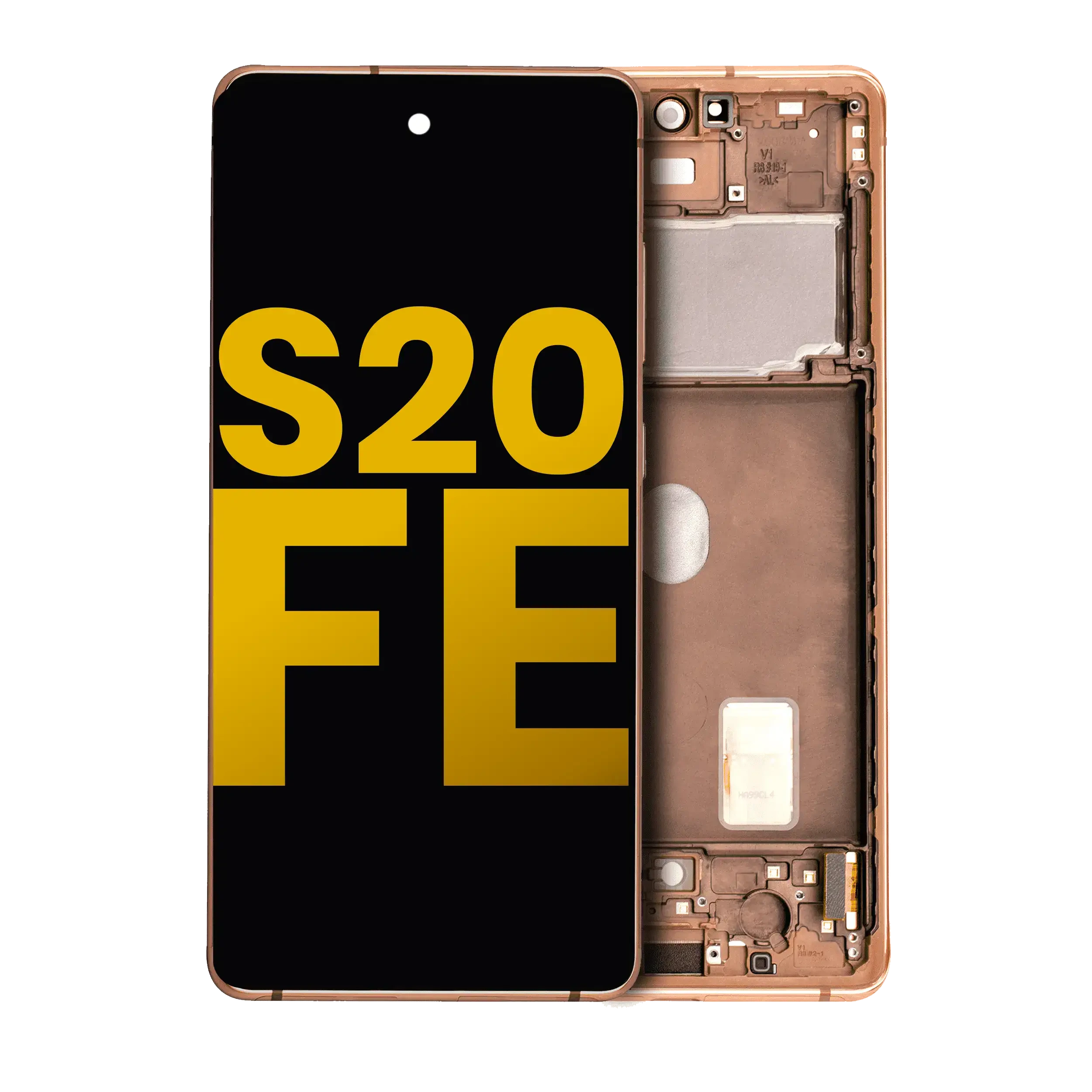 Display OLED completo con Frame per Samsung Galaxy S20 FE 4G / 5G (Refurbished) (Cloud Arancione)