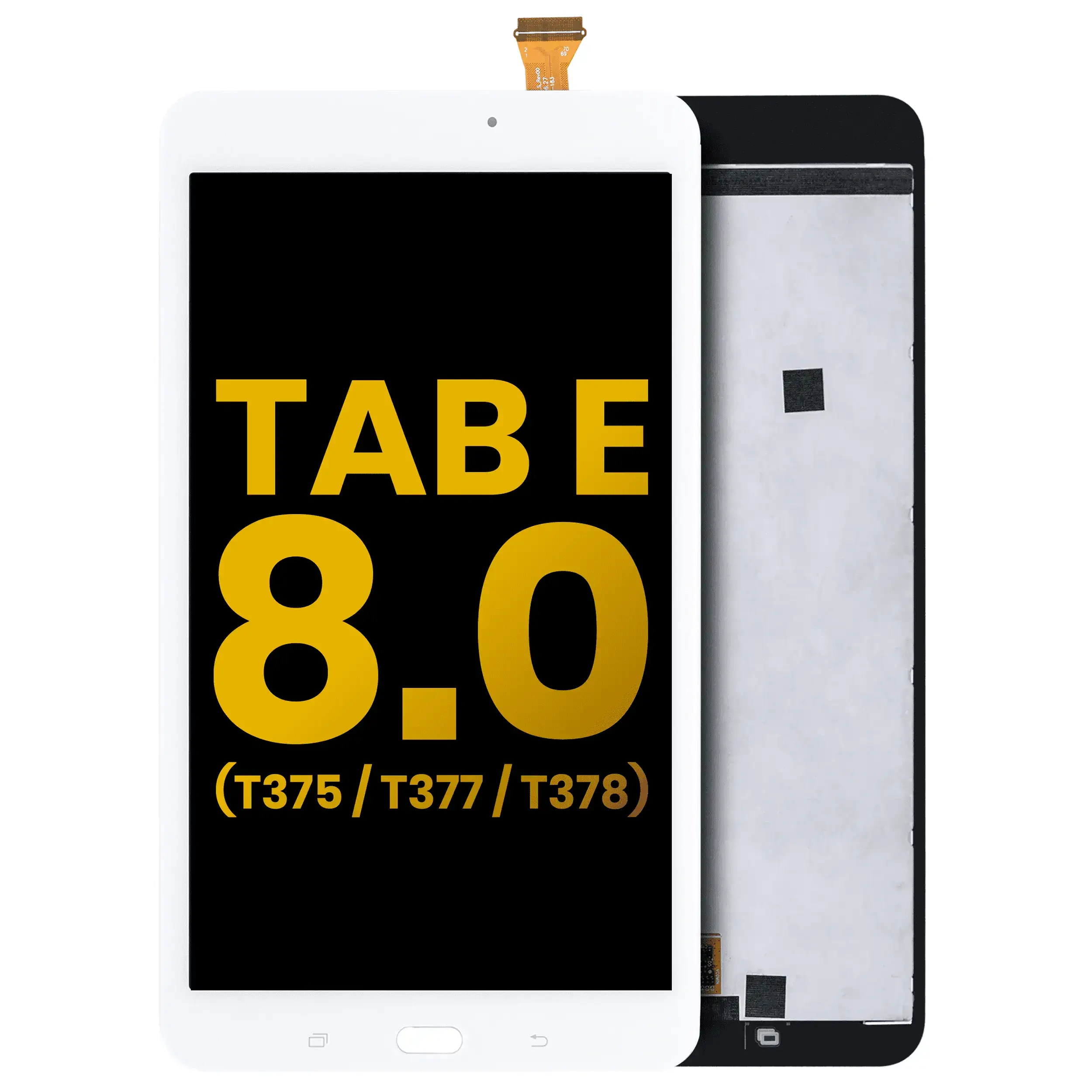 Display LCD completo senza Frame per Samsung Galaxy Tab E 8.0" (T375 / T377 / T378) (2016) (Refurbished) (Bianco)