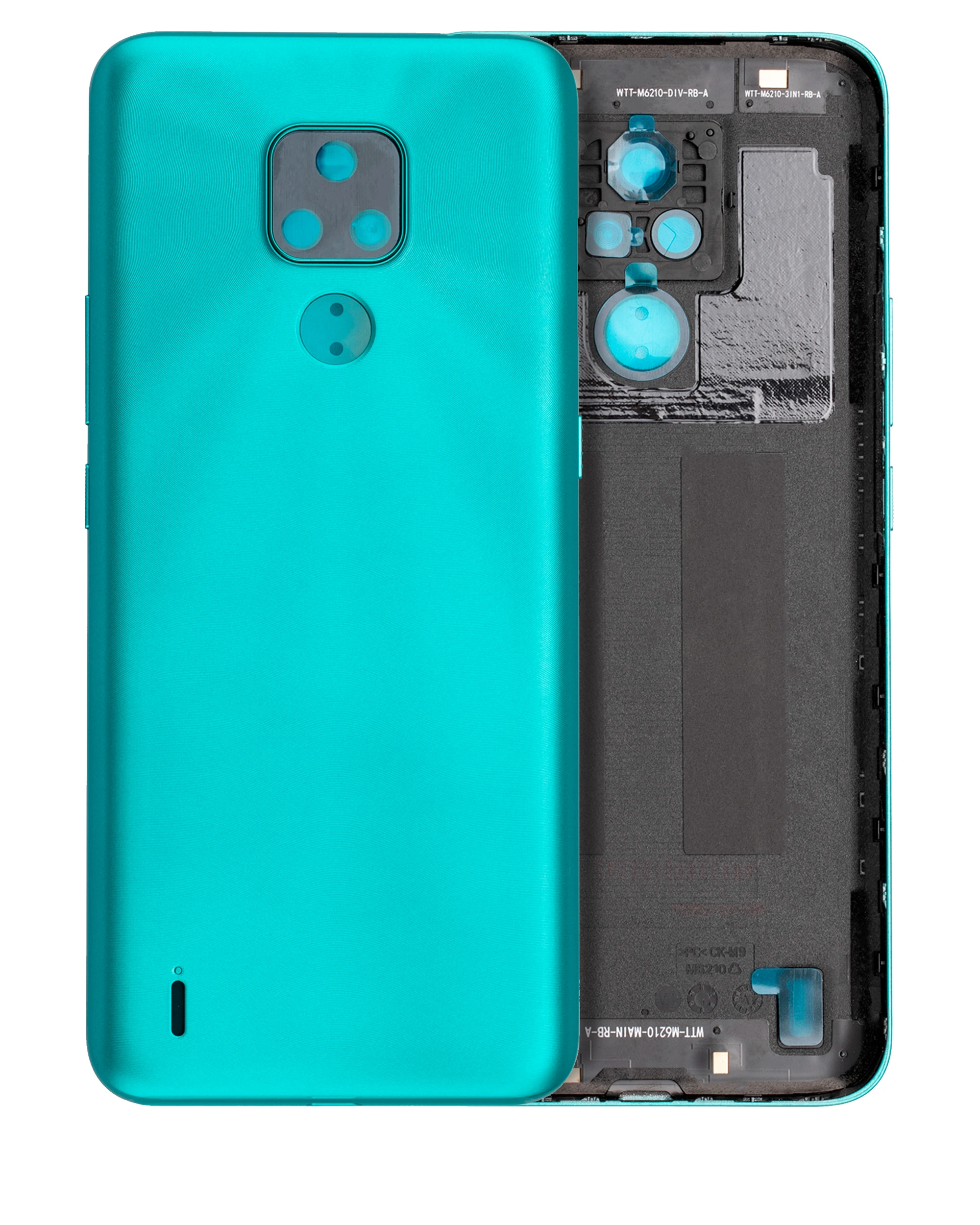 vetro cover posteriore per Motorola Moto E7 (XT2095 / 2020) (Aqua Blu)